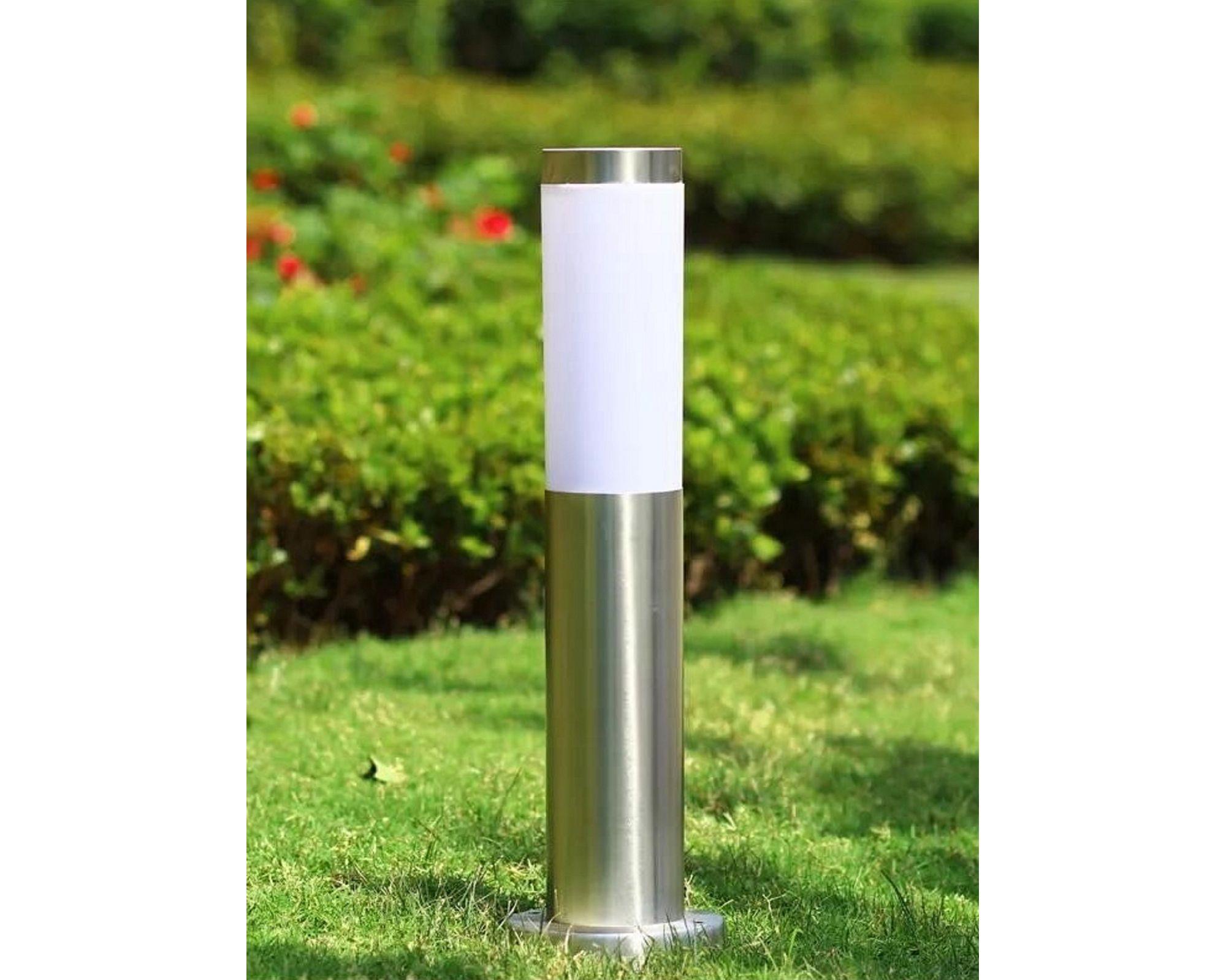 Aplique piso 1L E27 inox/blanco Abitare-3