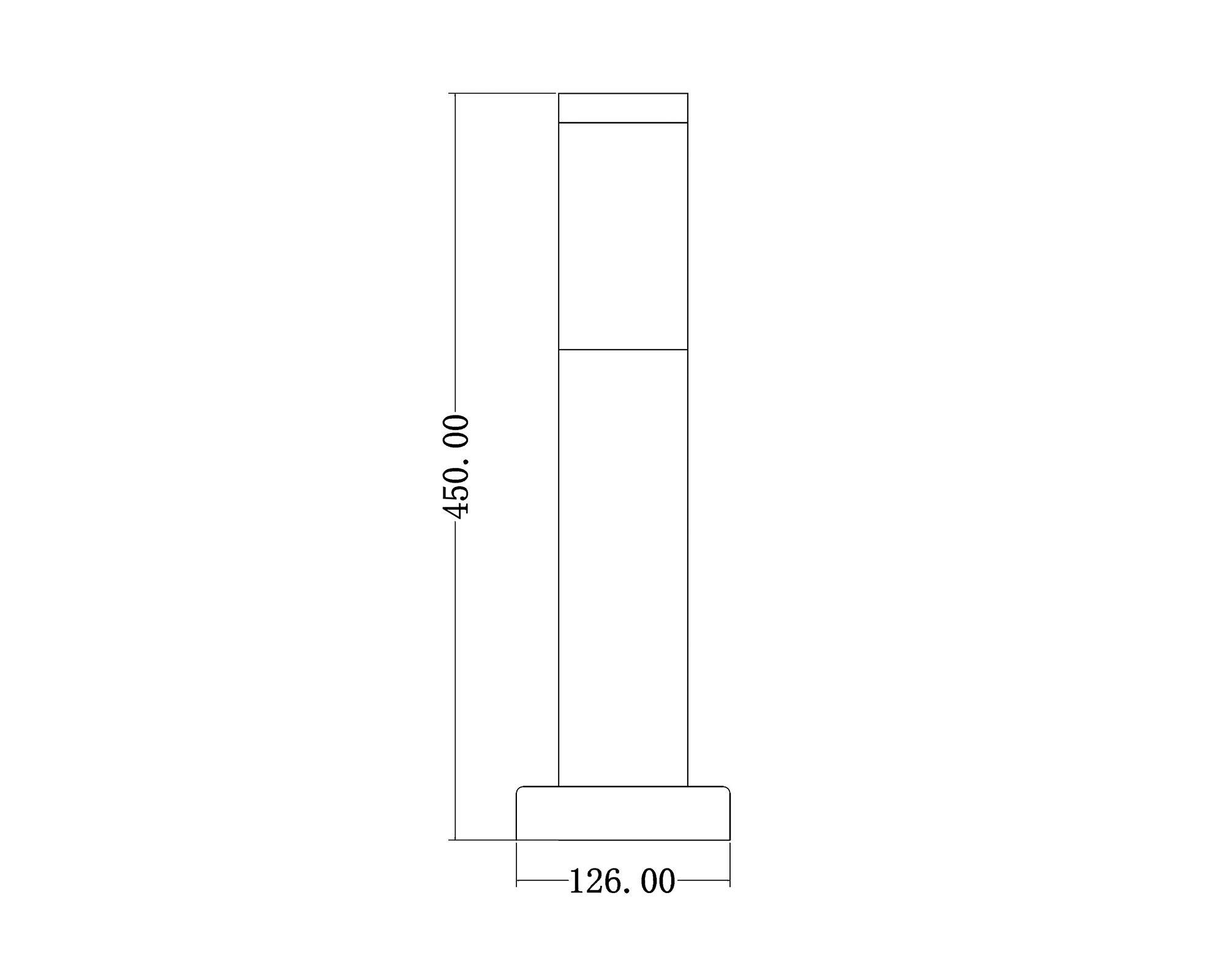 Aplique piso 1L E27 inox/blanco Abitare-4