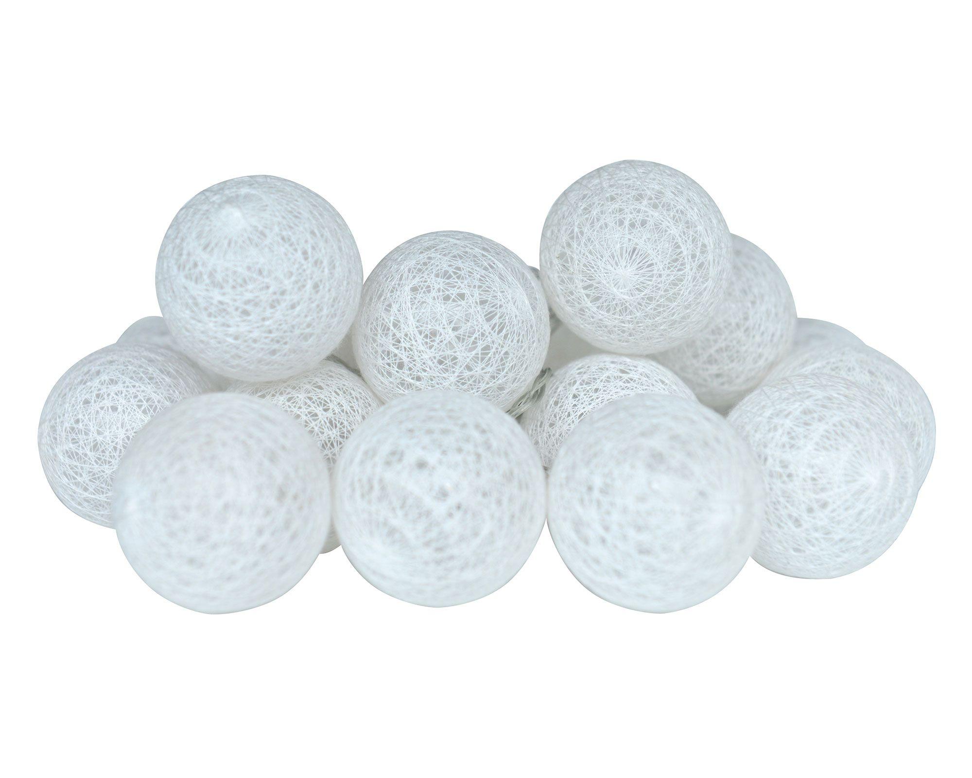 Guirnalda LED 20L esfera blanco Abitare-0