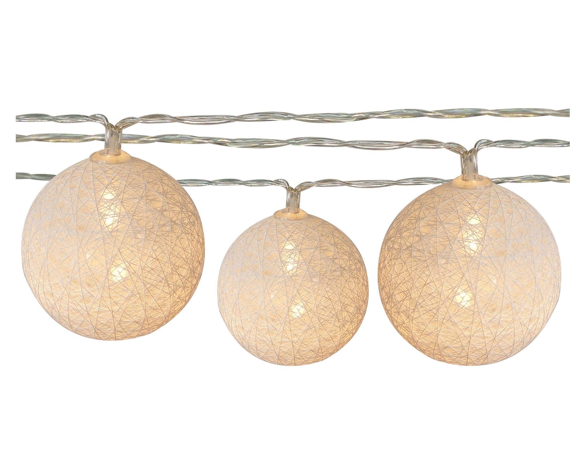 Guirnalda LED 20L esfera blanco Abitare-1