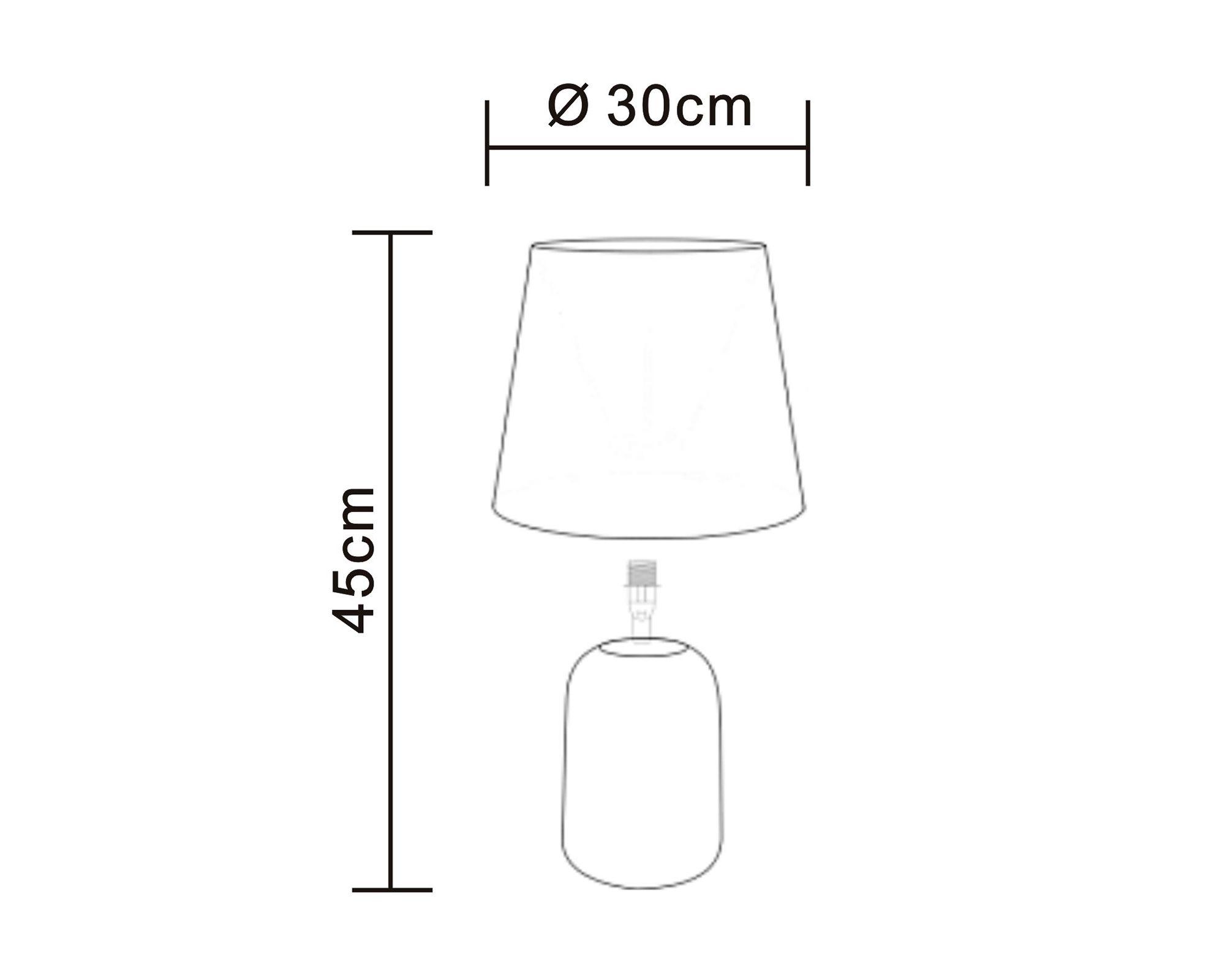 Lámpara sobremesa 1L E27 Faenza Abitare.-3