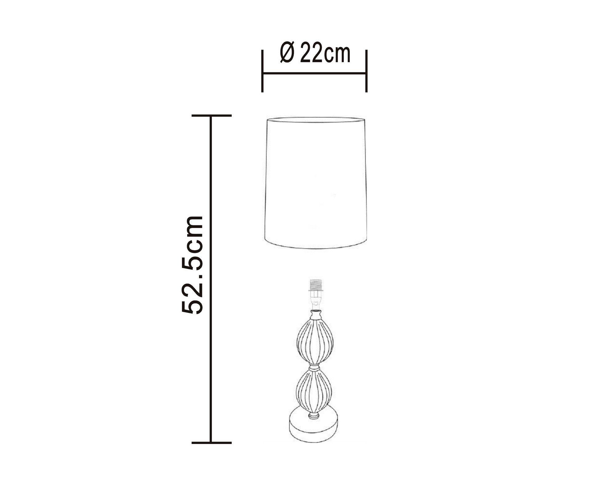 Lámpara sobremesa 1L E27 Brondello Abitare.-6