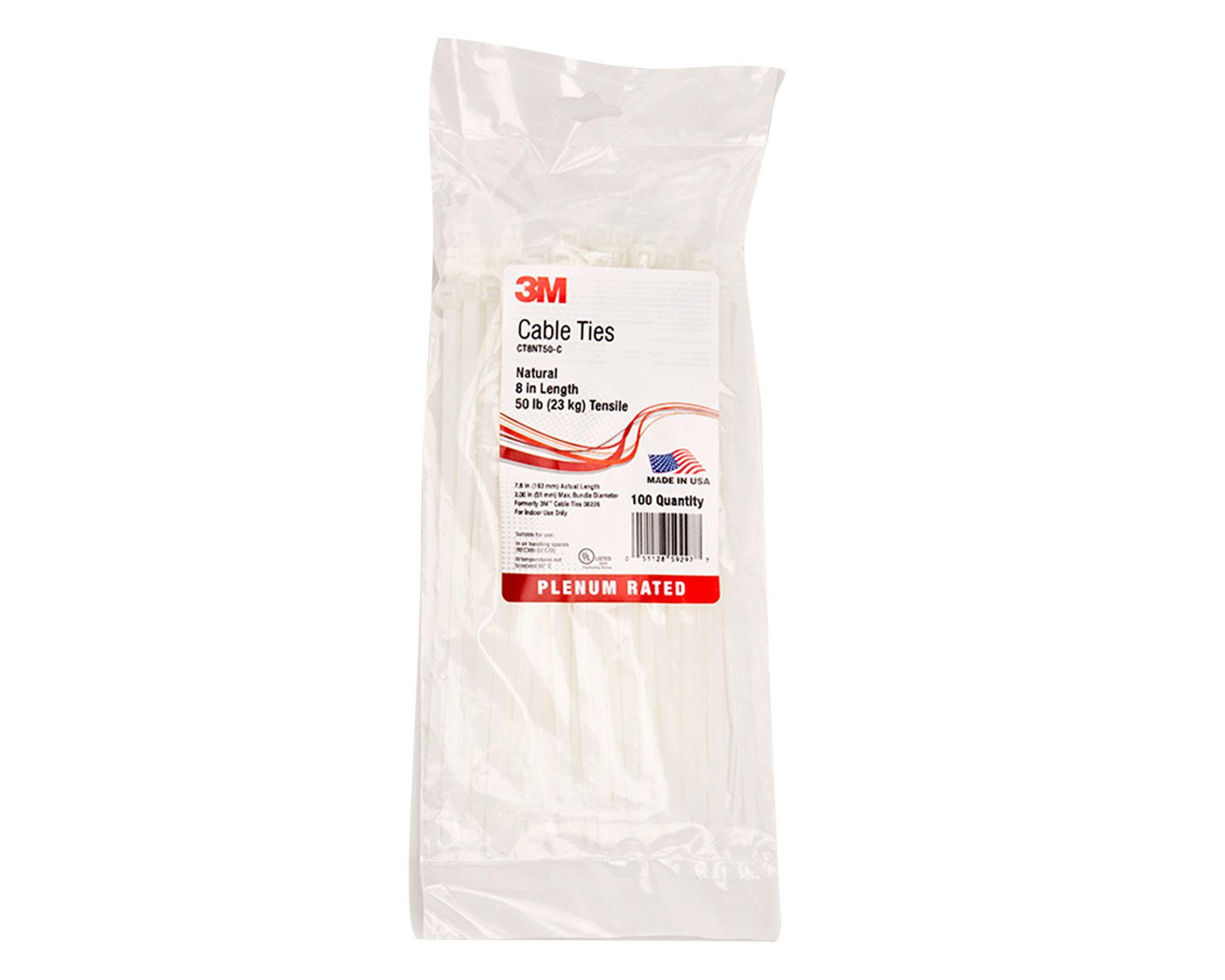 Amarra cables 203 x 4,6 mm blanco 100 unidades 3M-1
