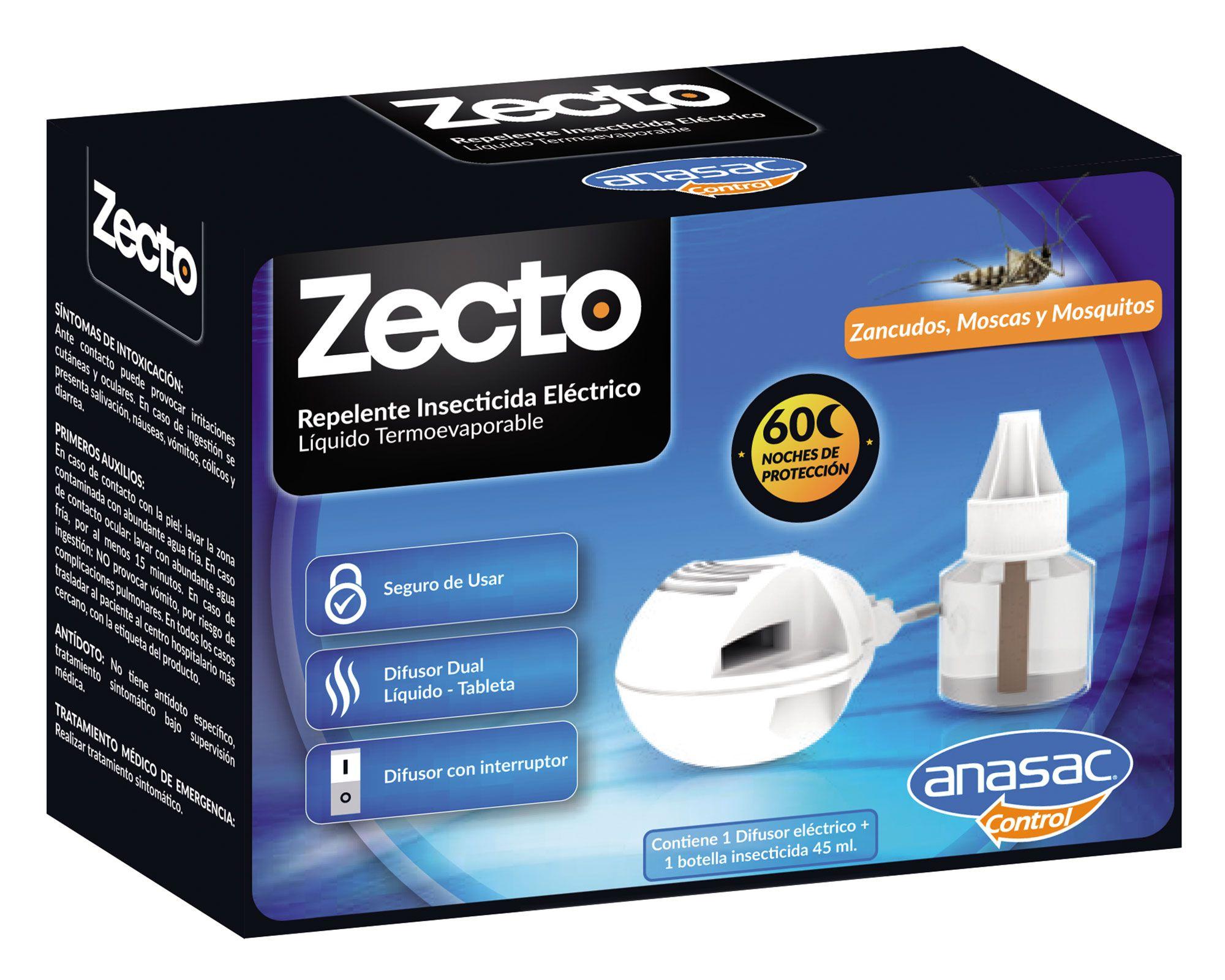 Difusor eléctrico + insecticida líquido Zecto Anasac-0