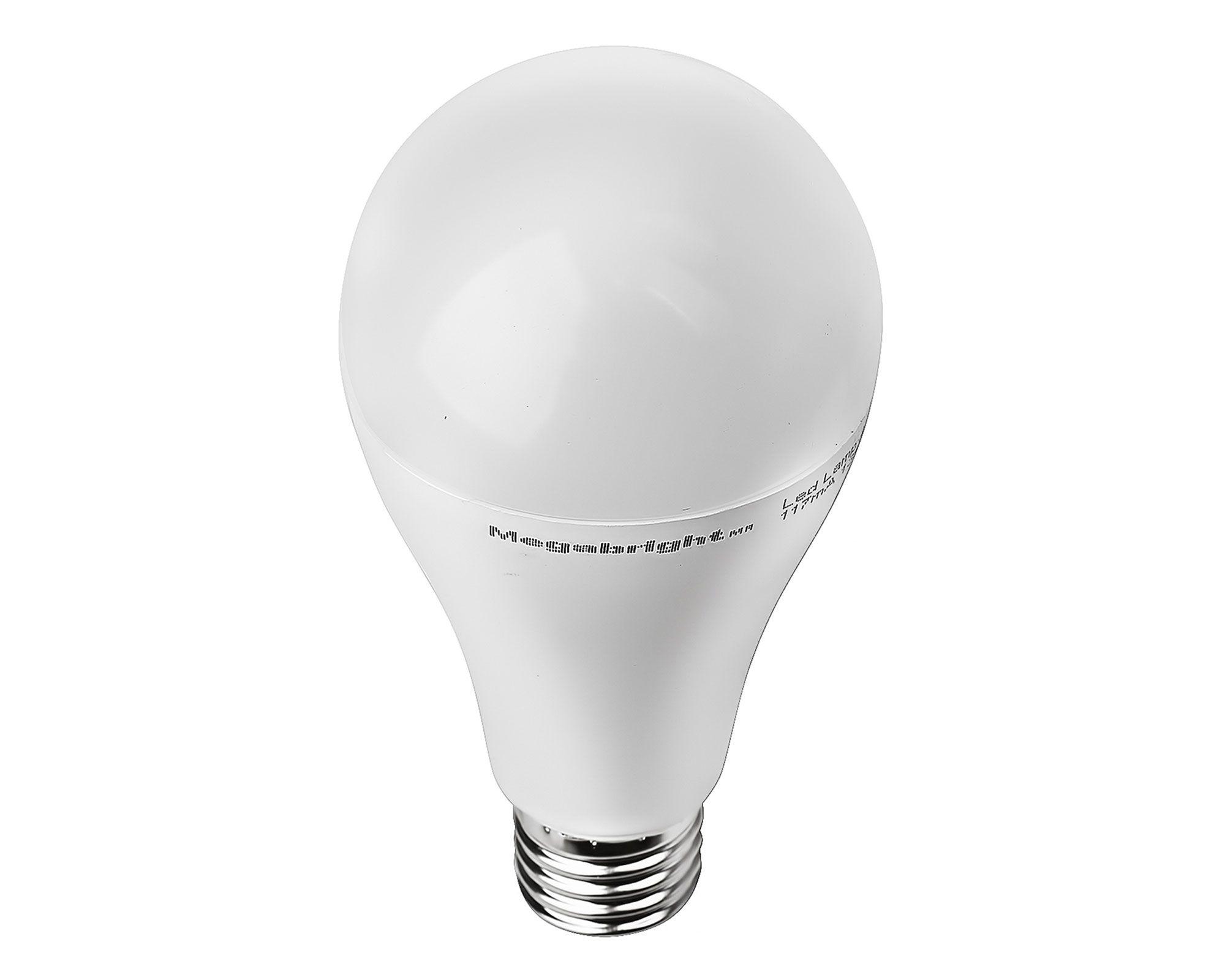 Ampolleta bright LED 15W E27 luz fría A65 2 unidades Megabright.-2