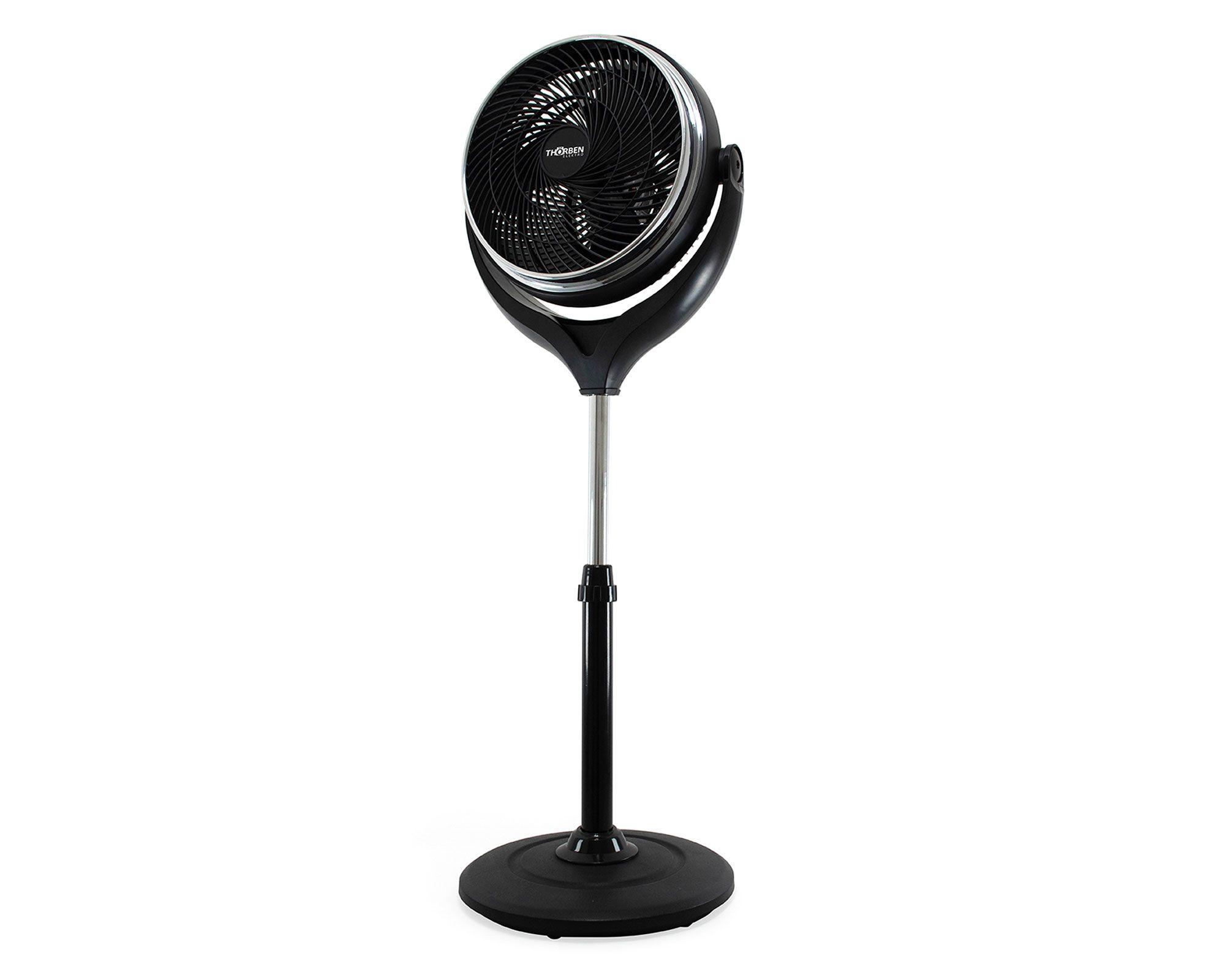 Ventilador escritorio/pedestal 10'' Dual turbo fan negro Thorben-8