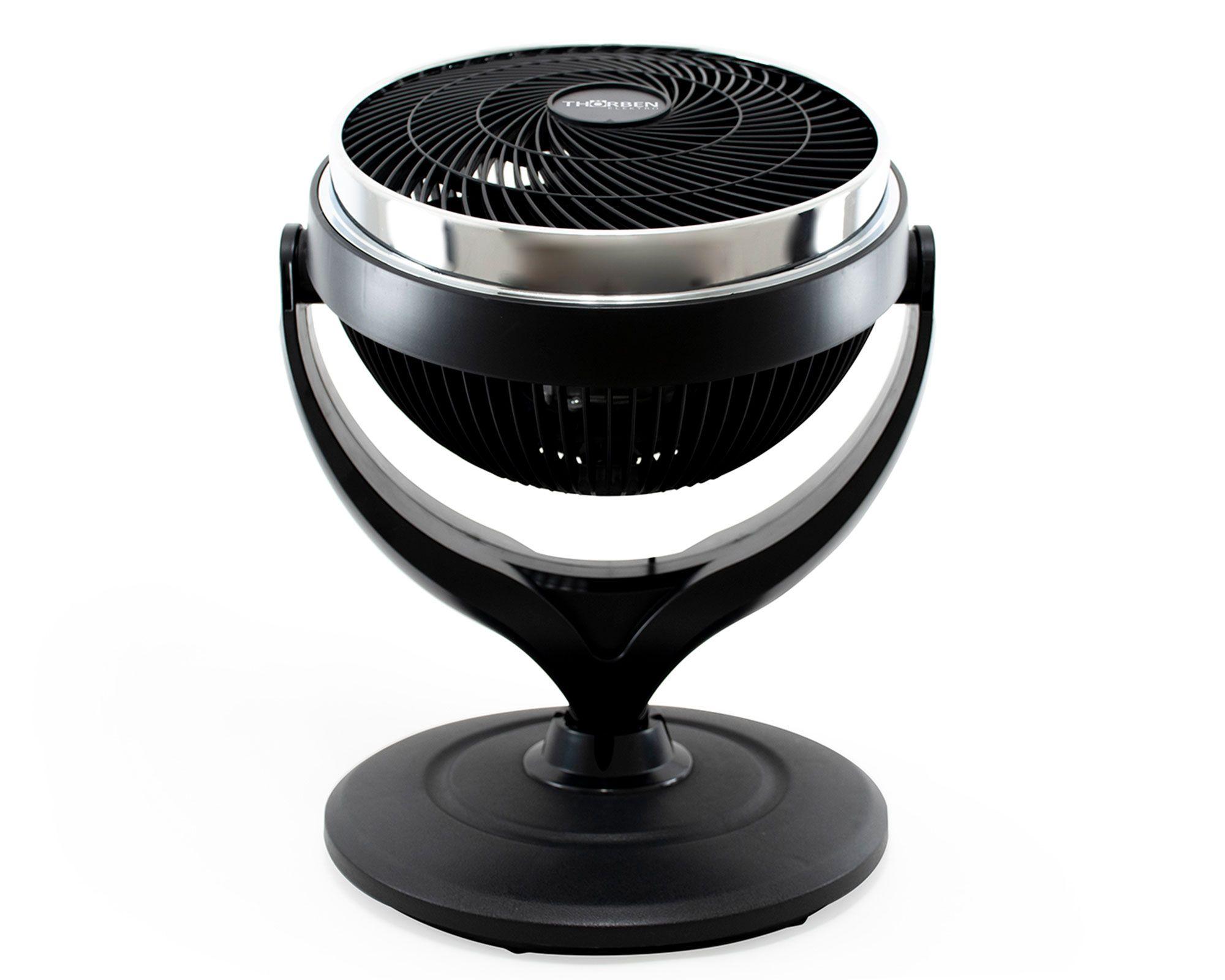 Ventilador escritorio/pedestal 10'' Dual turbo fan negro Thorben-1