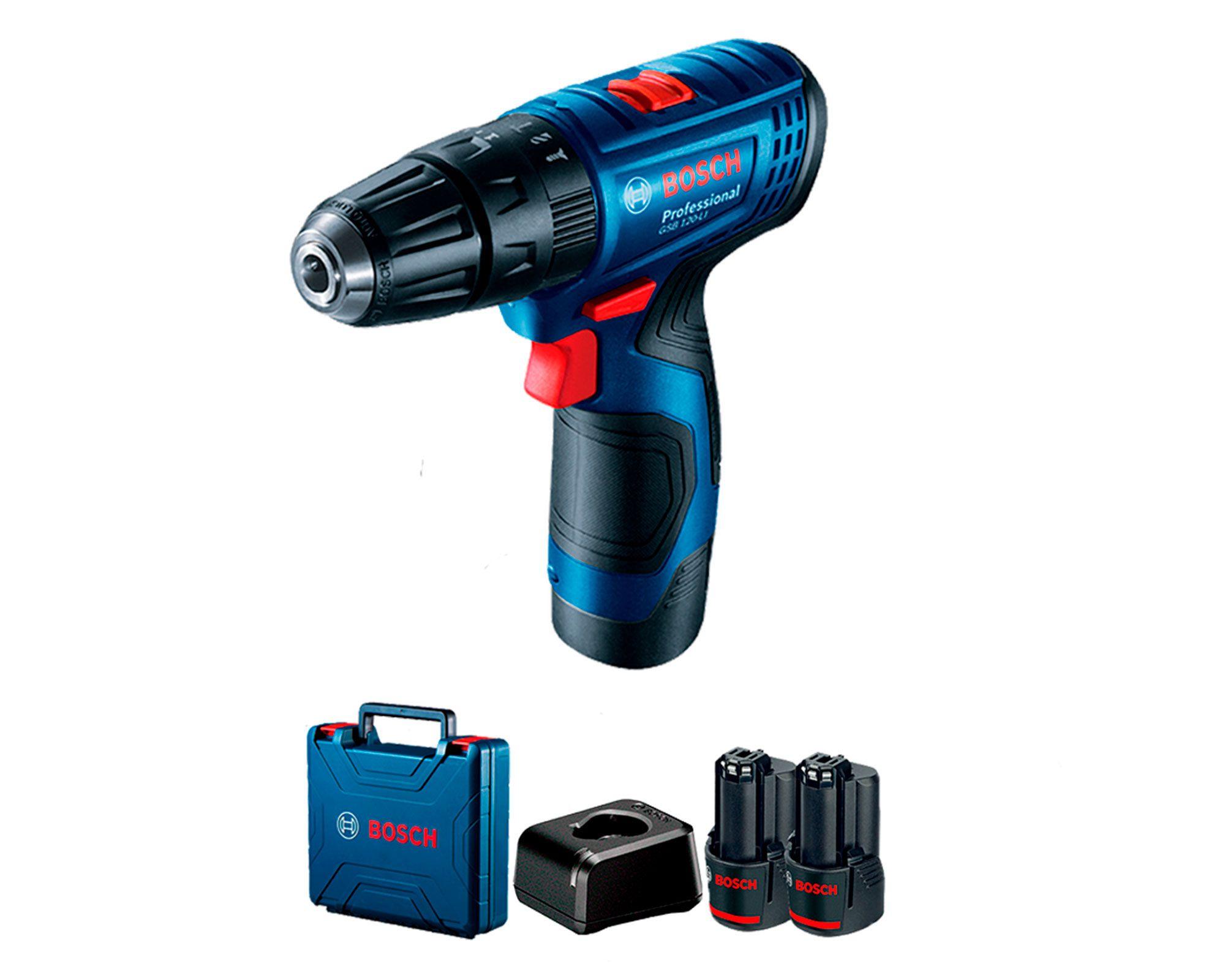 Taladro percutor inalámbrico 12V 10mm GSB 120-LI + 2 baterías 2 Ah Bosch-4