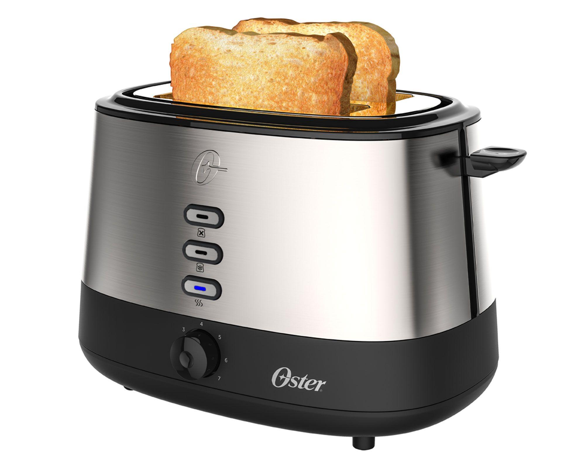 Tostador 2 rebanadas 800W R500 inox/negro Oster-3
