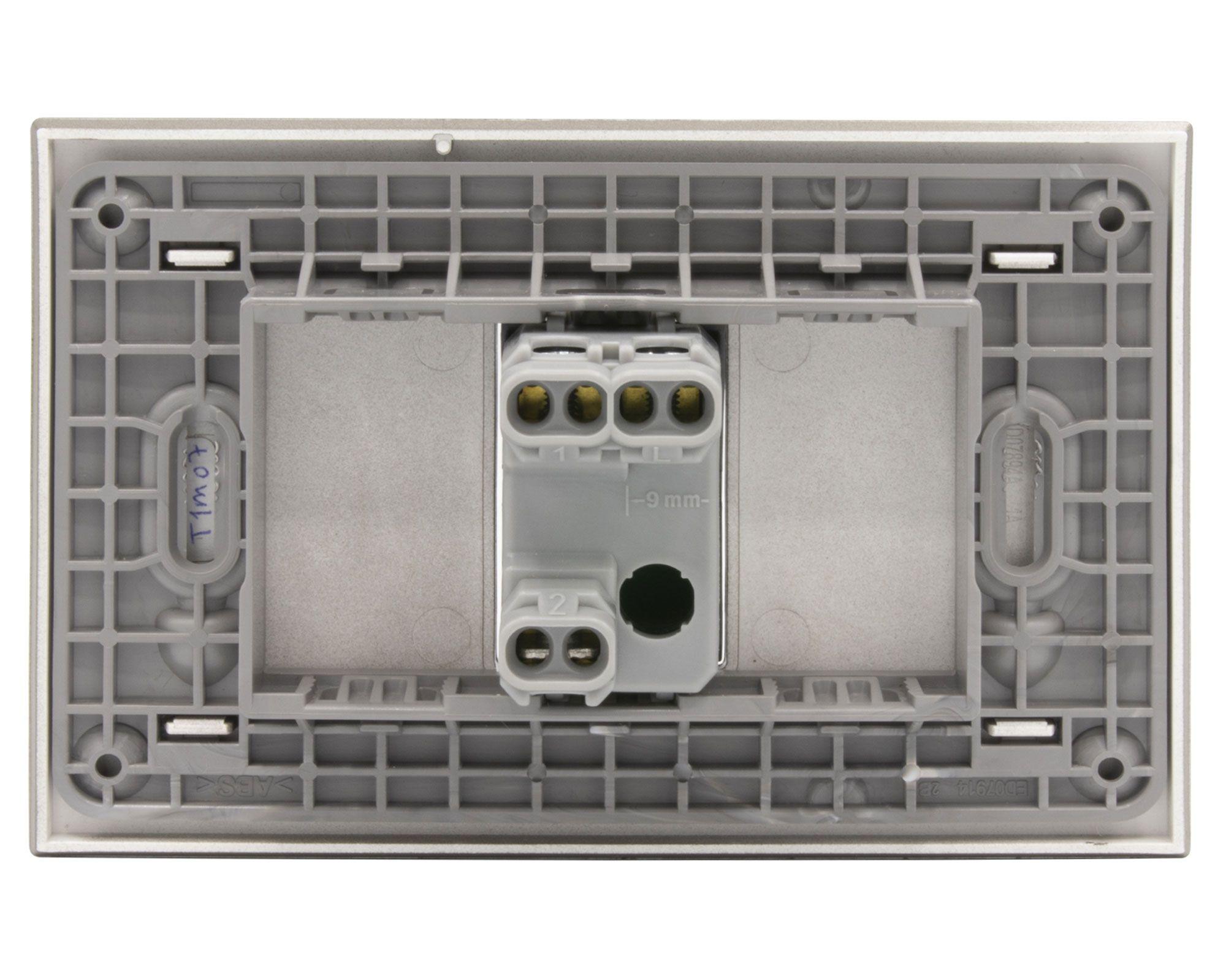 Placa armada interruptor 10A Nóbile terra Bticino-1
