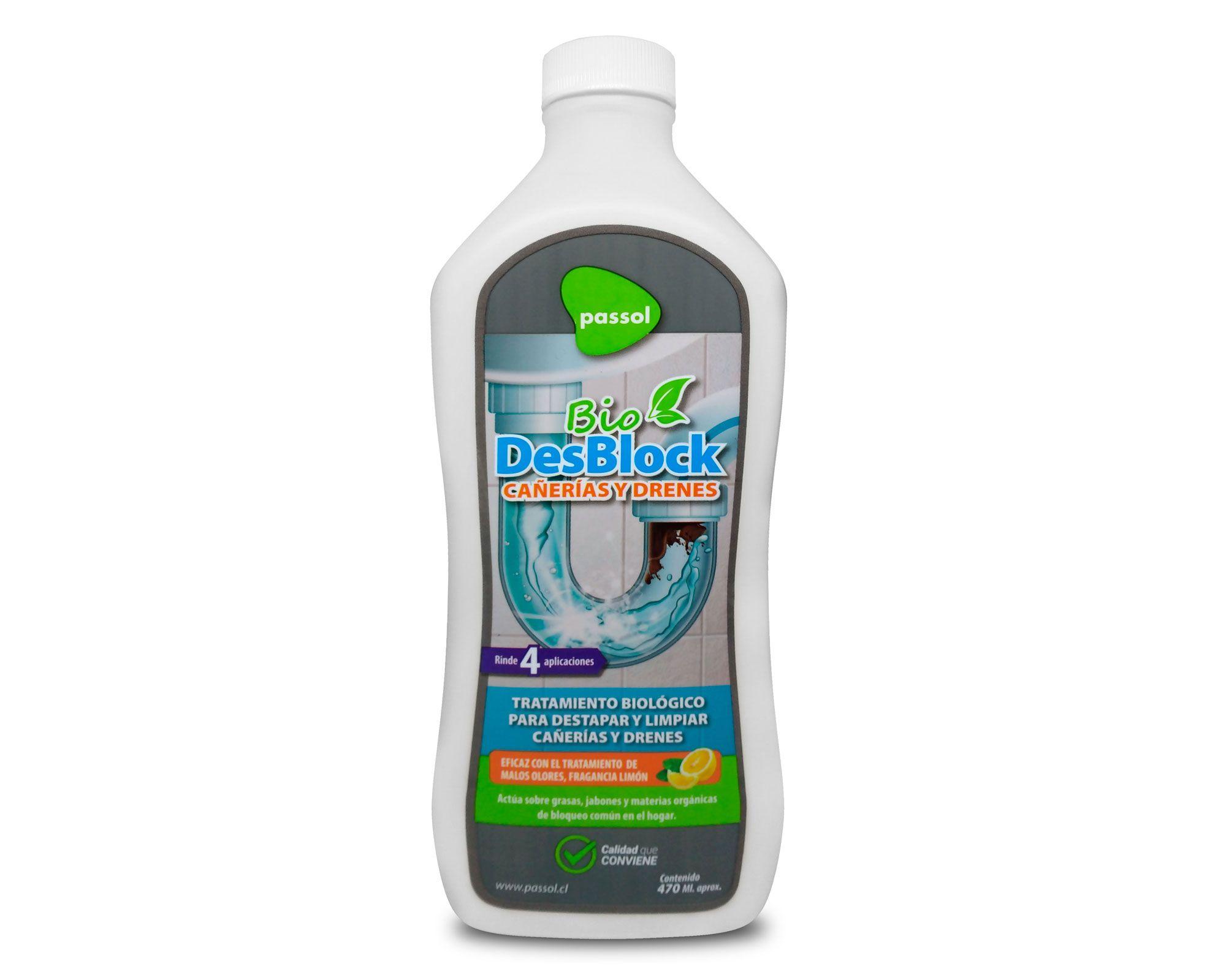 Destapador biológico drenajes 437 ml Bio DesBlock limón Passol-0