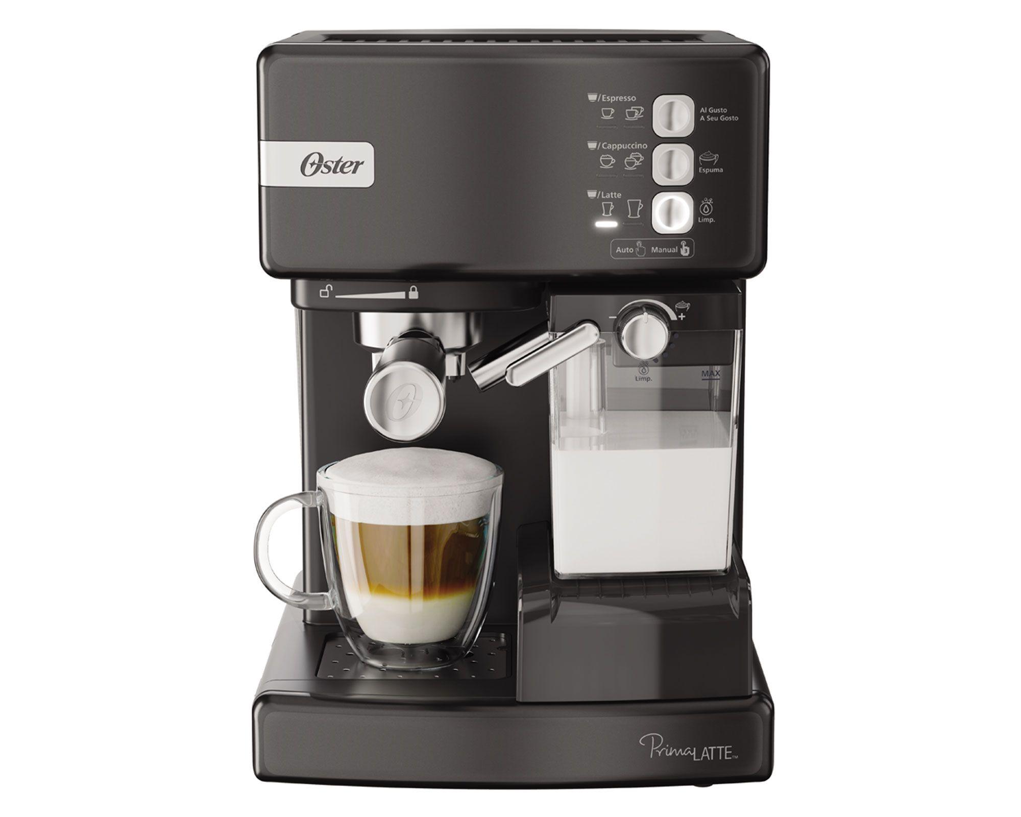Cafetera espresso Prima latte negro Oster-1