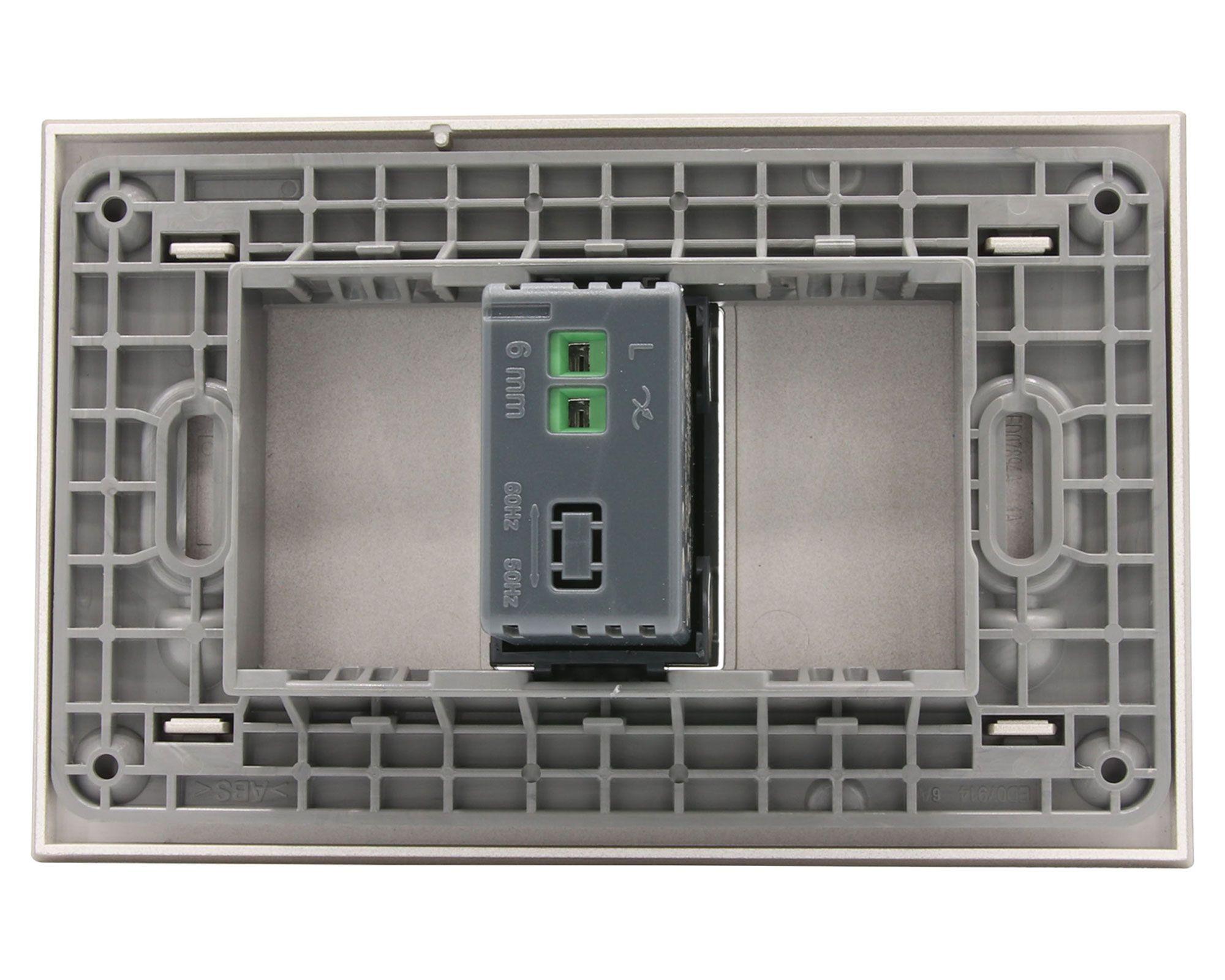 Placa armada dimmer Nobile antracita Bticino-3