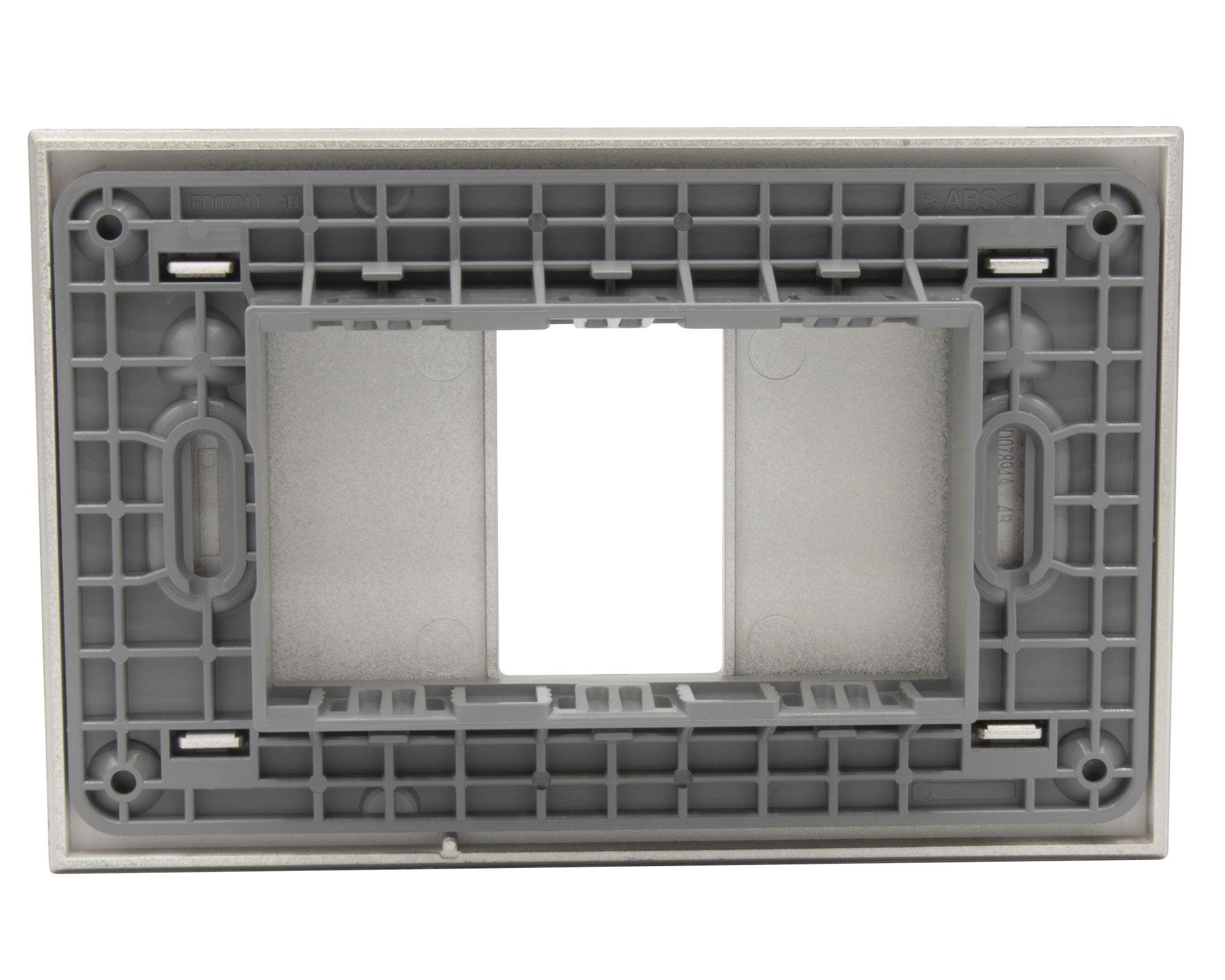 Placa 1 módulo + soporte Nobile perla Bticino-3