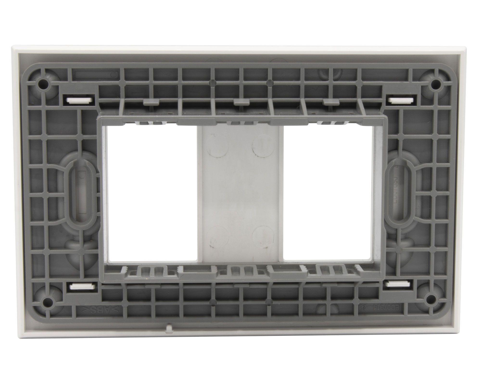 Placa 2 módulos + soporte Nobile blanco Bticino-3