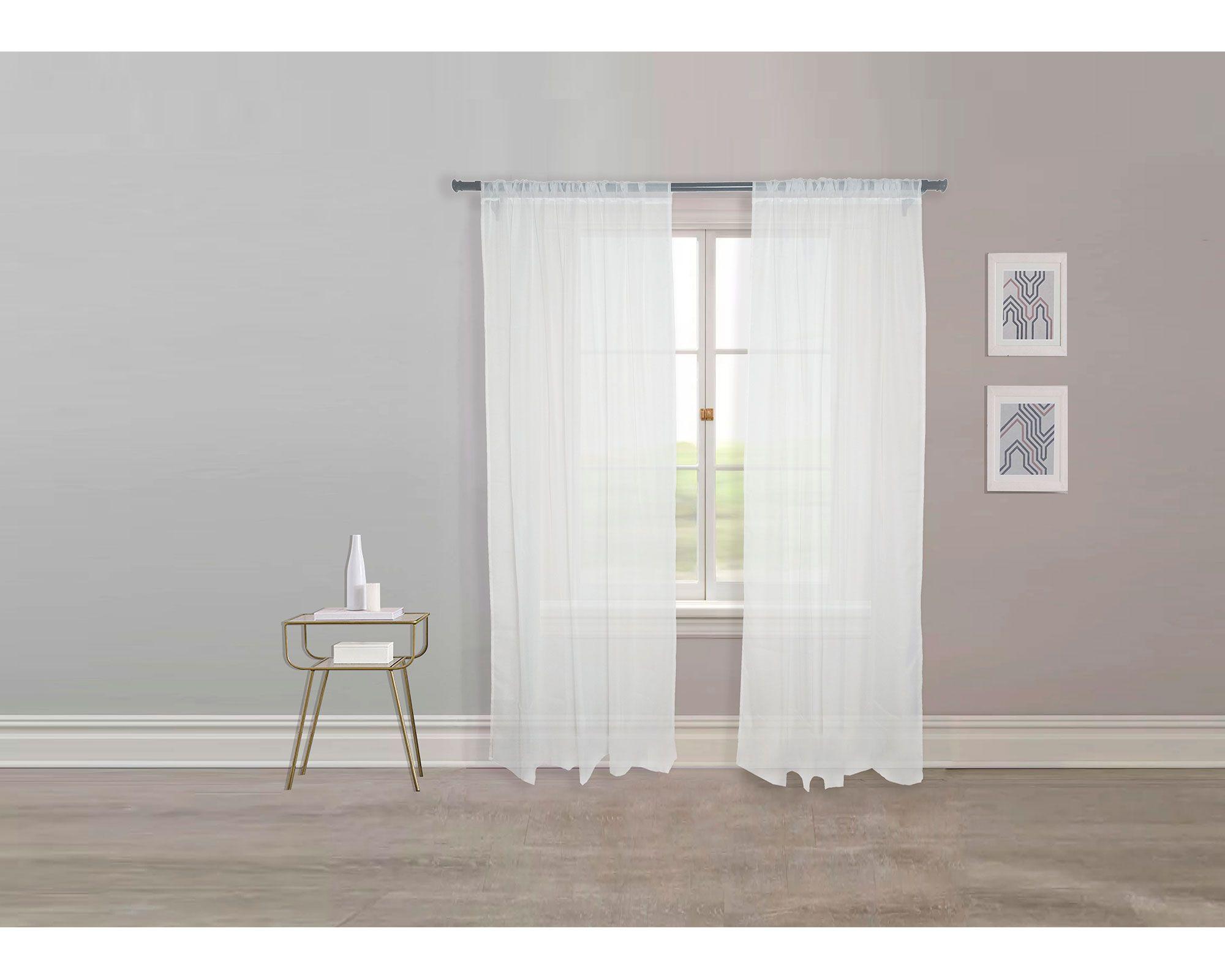 Cortina velo 140x230 cm blanco Cotidiana-4
