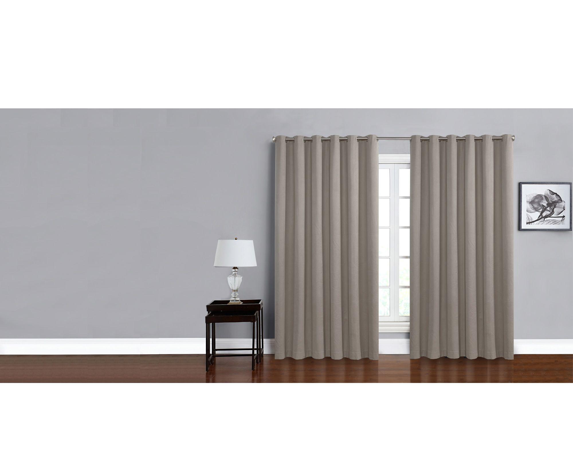 Cortina blackout 200x230 cm Nantes taupe Cotidiana-2