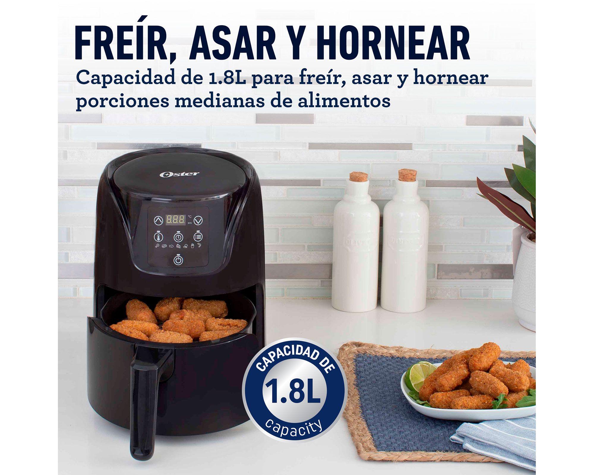Freidora de aire 1,8 litros CKSTAF18D negro/inox Oster-4