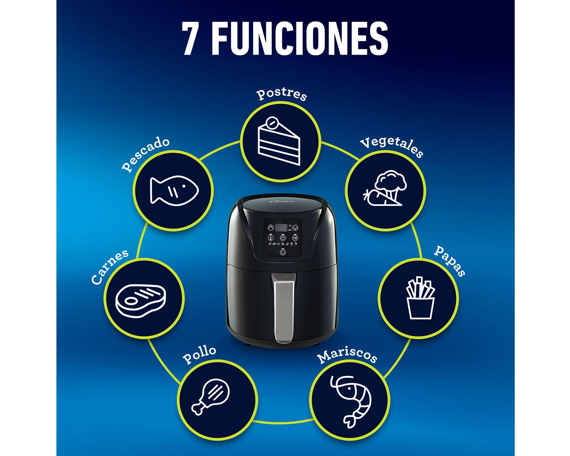 Freidora de aire 1,8 litros CKSTAF18D negro/inox Oster-3