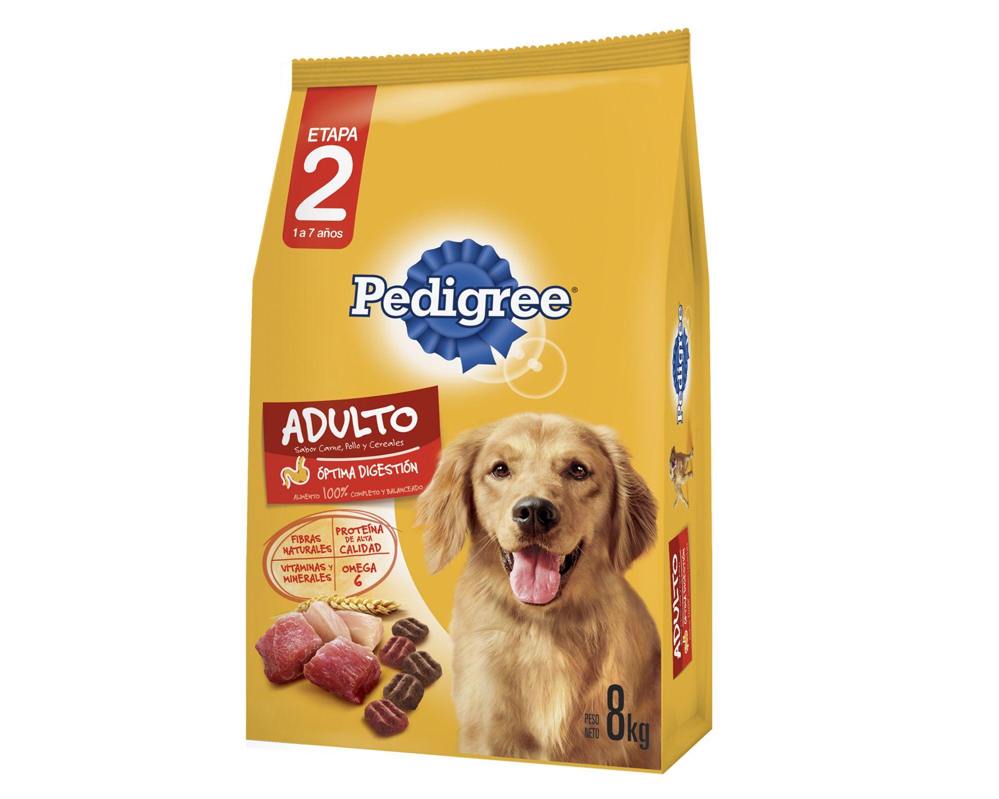 Alimento perro 8 kg carne pollo y cereal Pedigree-0