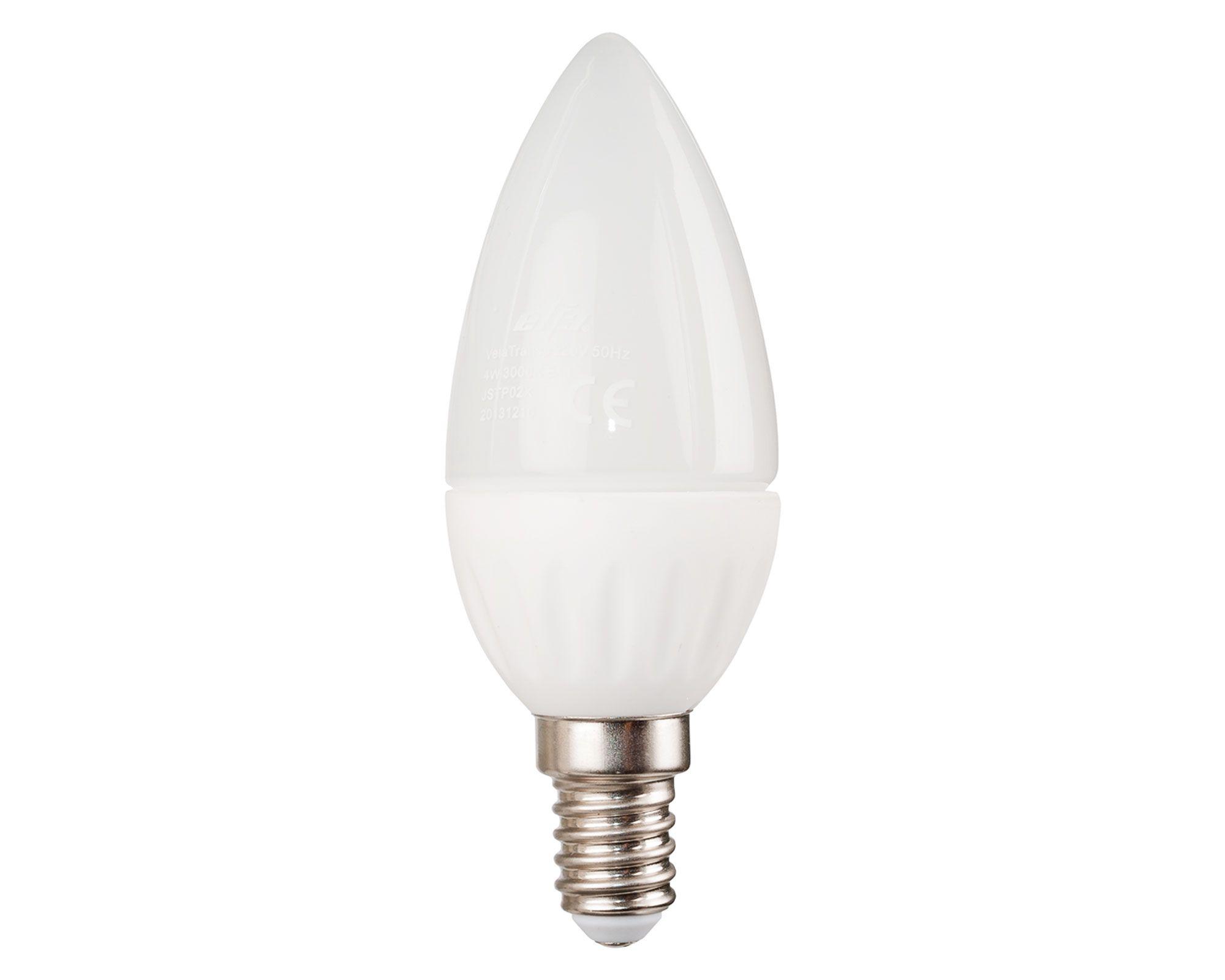 Ampolleta LED 60W E14 luz día 4 unidades Elfa.-1