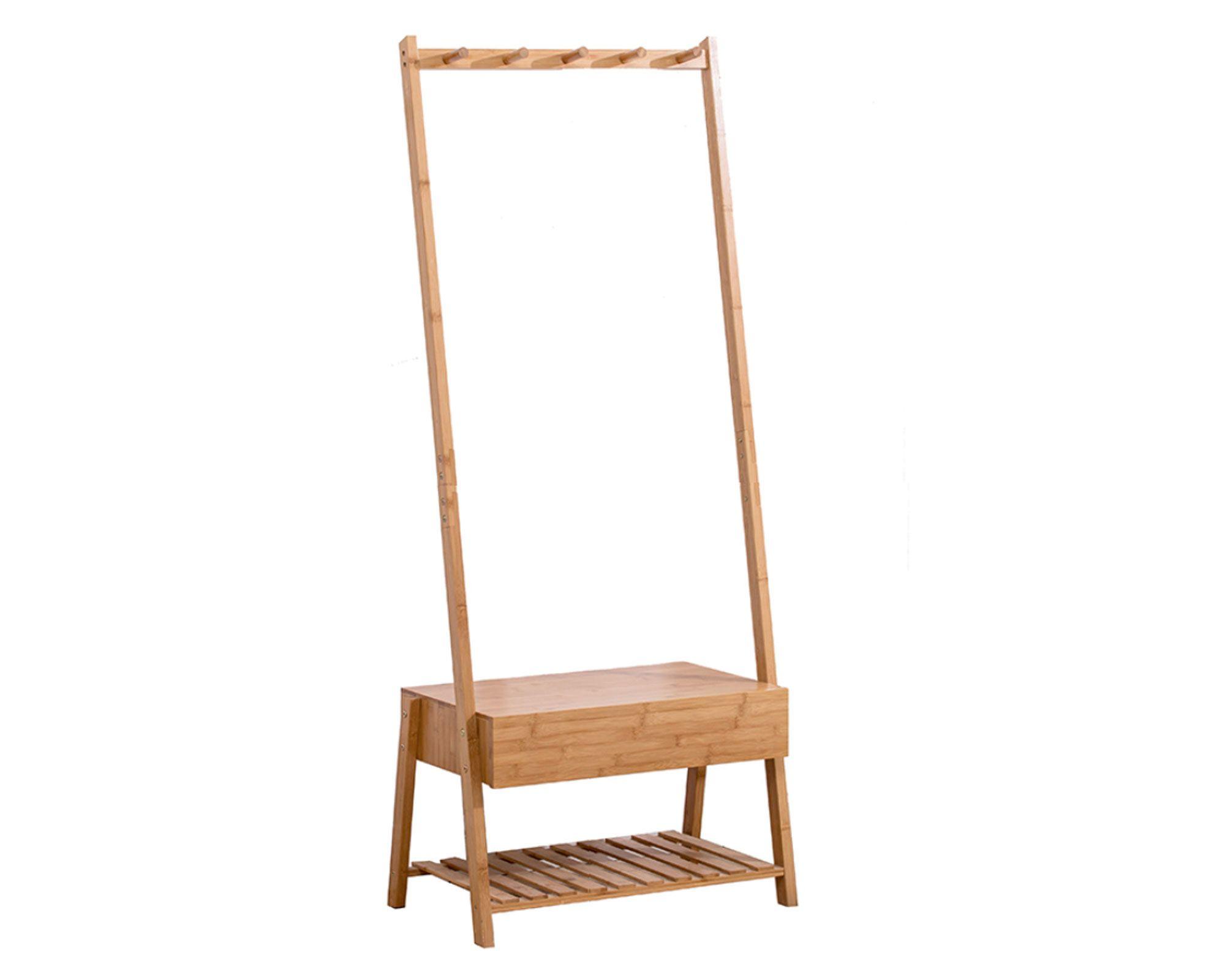 Perchero de pie bambú Cotidiana-2