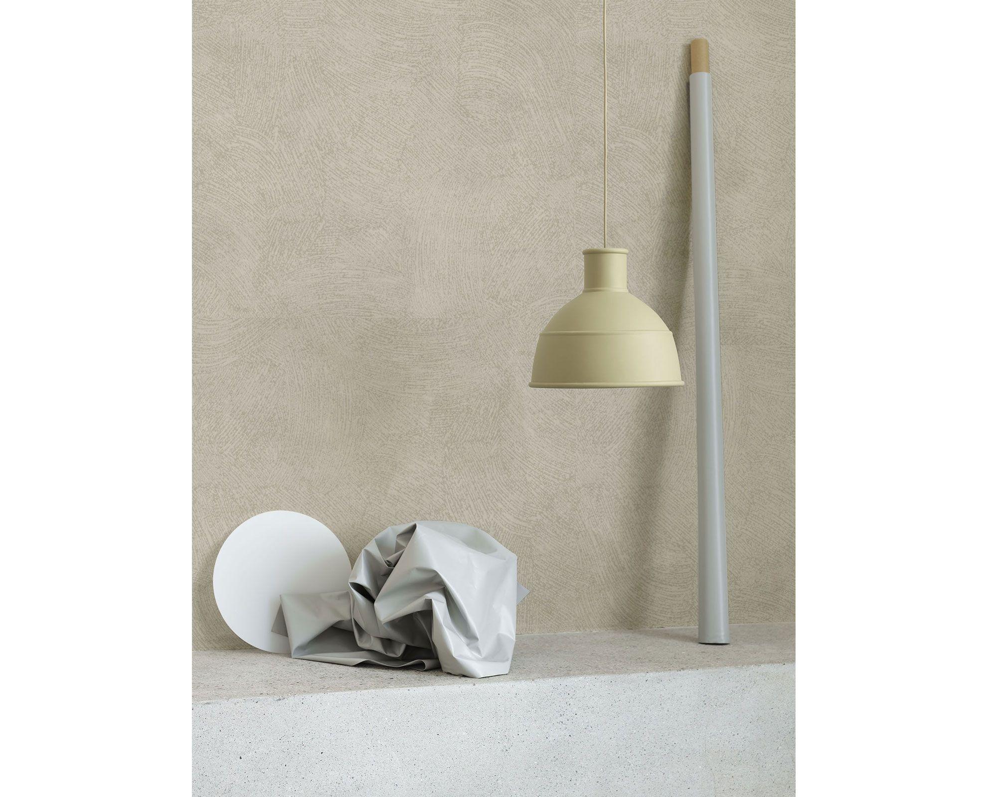 Papel vinílico 10 m 52 cm Texturado beige Muresco-1
