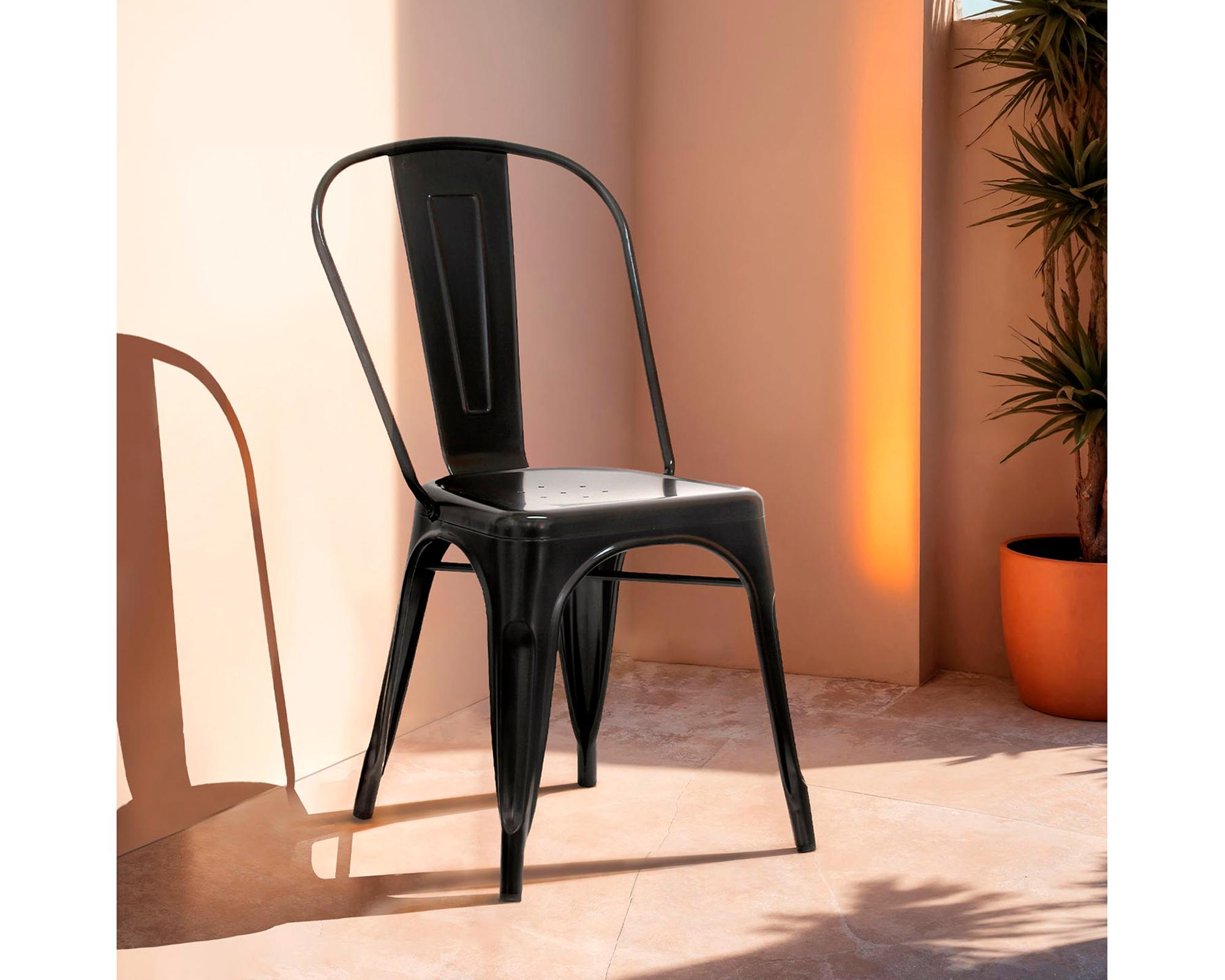 Silla Tolix negro Form Design-3