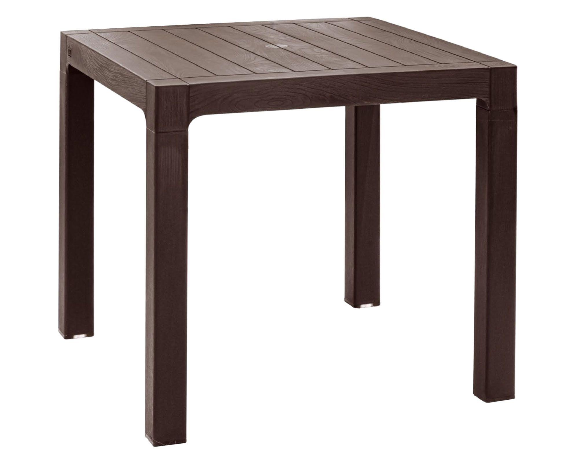 Mesa 80x80 cm marrón moro Reyplast-0