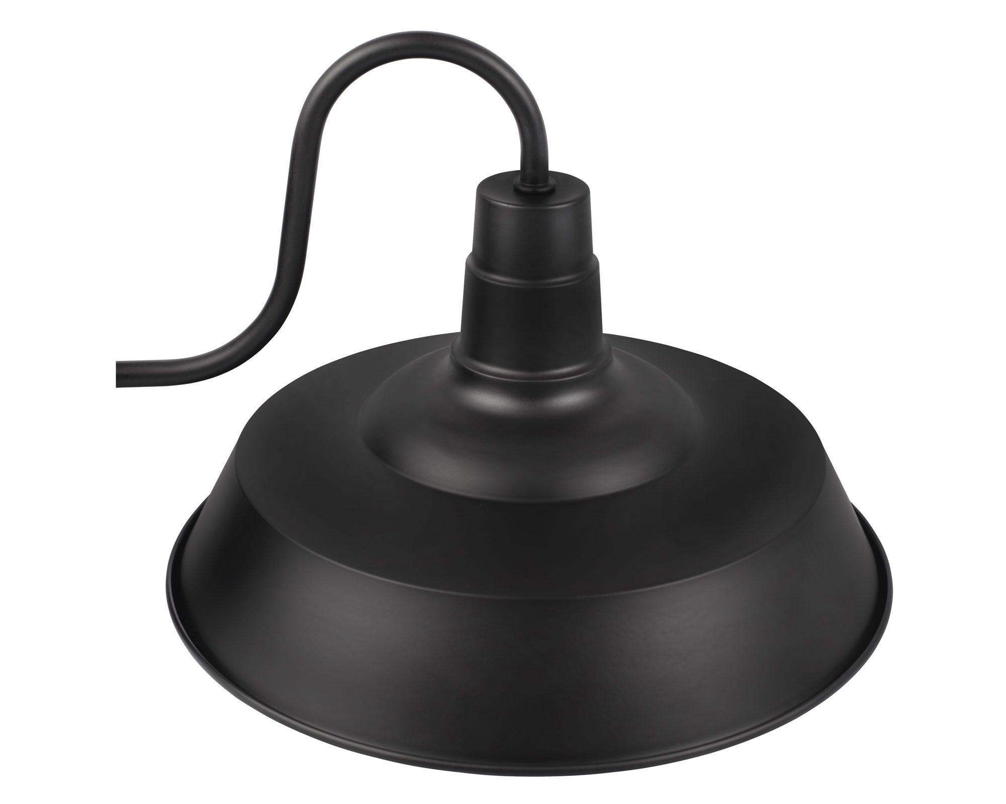 Aplique 1L E27 Gael negro mate Abitare-1