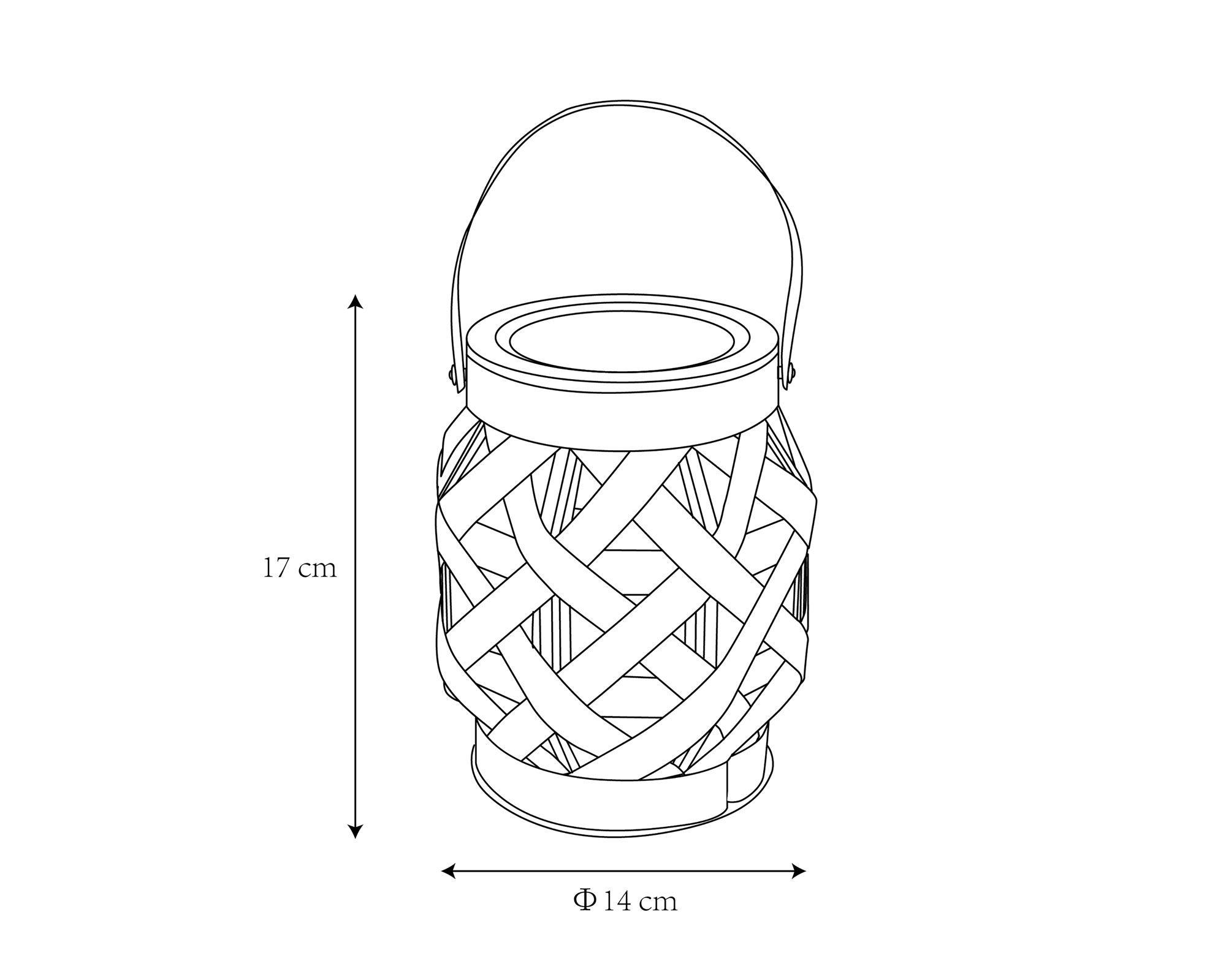 Lámpara sobremesa LED farol Abitare-5