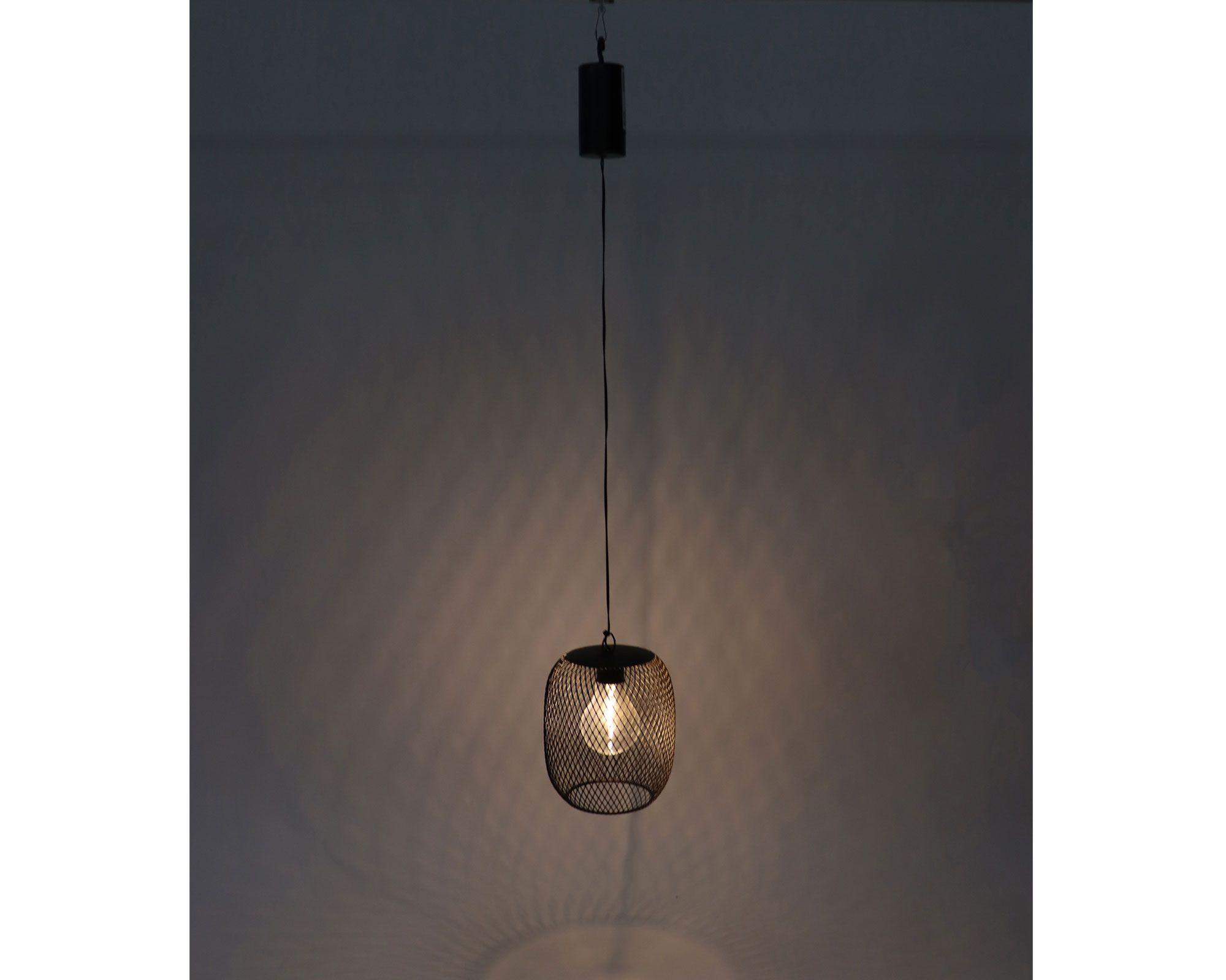 Lámpara colgar LED malla negro Abitare.-4