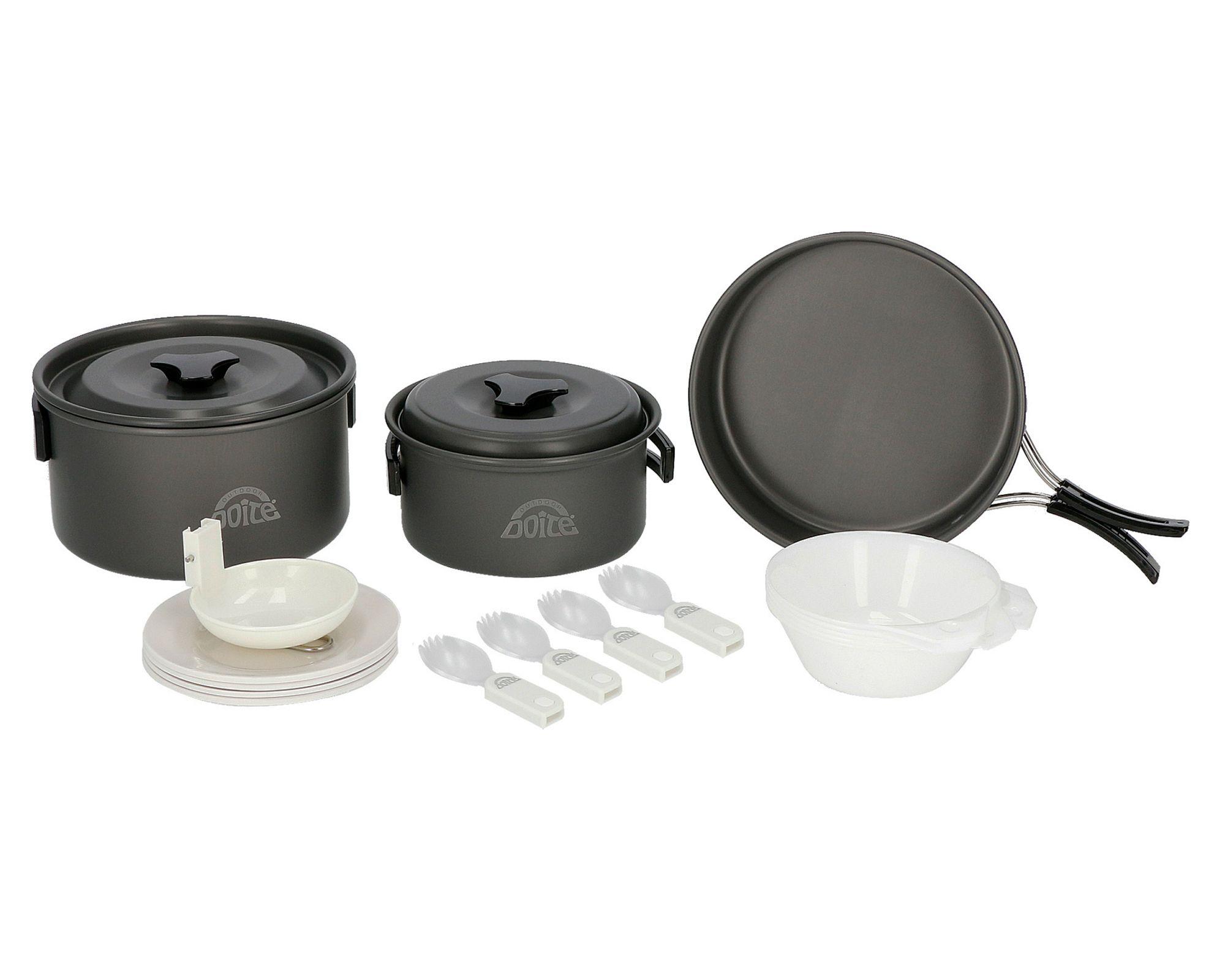 Set de cocina sarten antiadherente Cooker gris Doite-0
