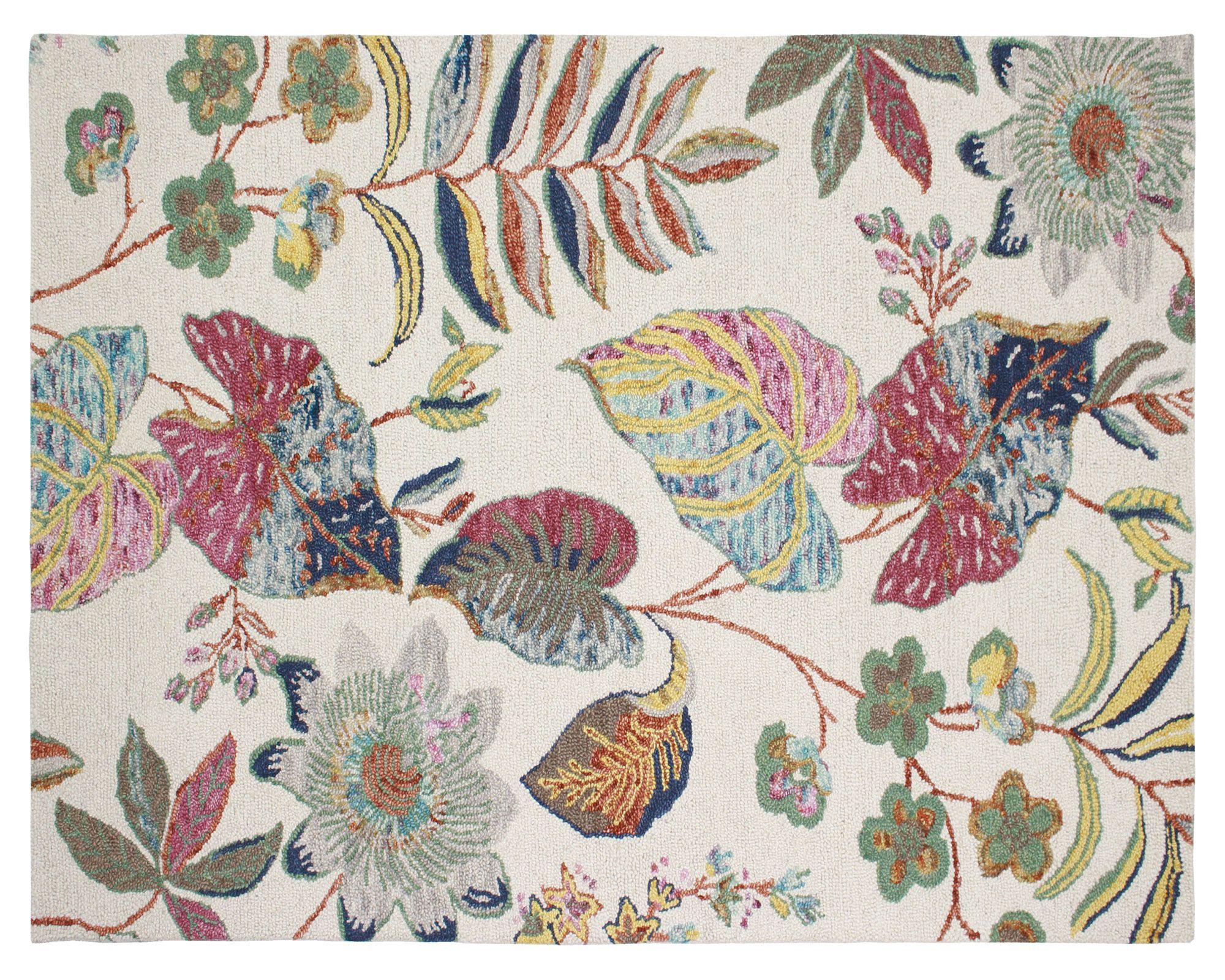 Alfombra 160x230 cm hojas Cotidiana-0