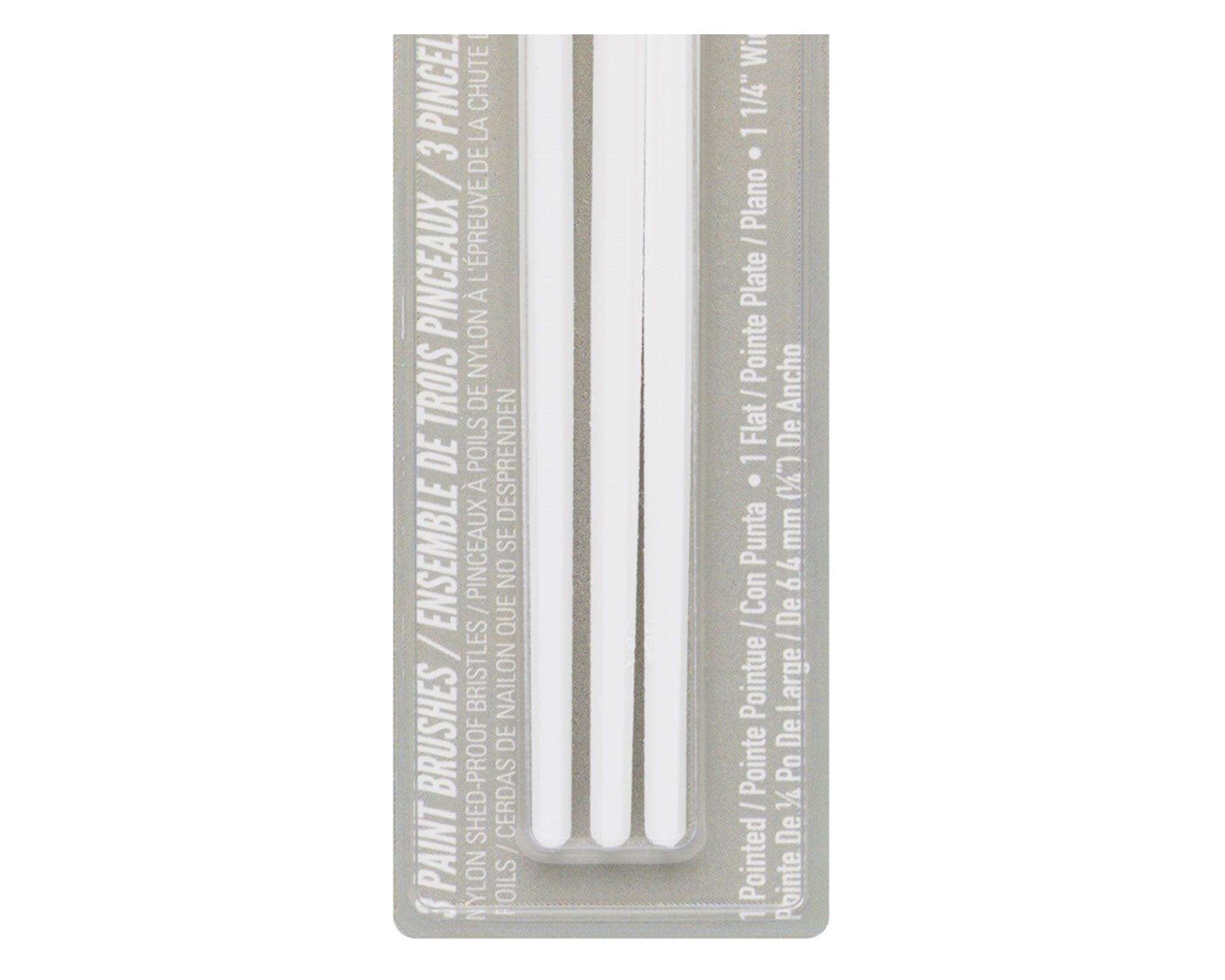 Pincel blanco 3 piezas Testors Craft-2