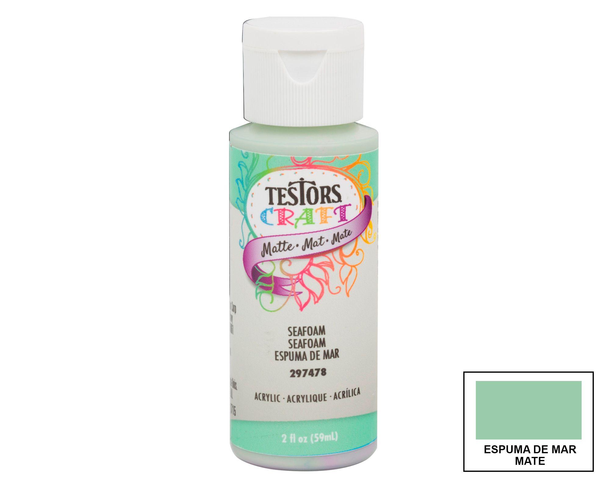 Pintura acrílica 59 ml espuma de mar mate Testors Craft-0