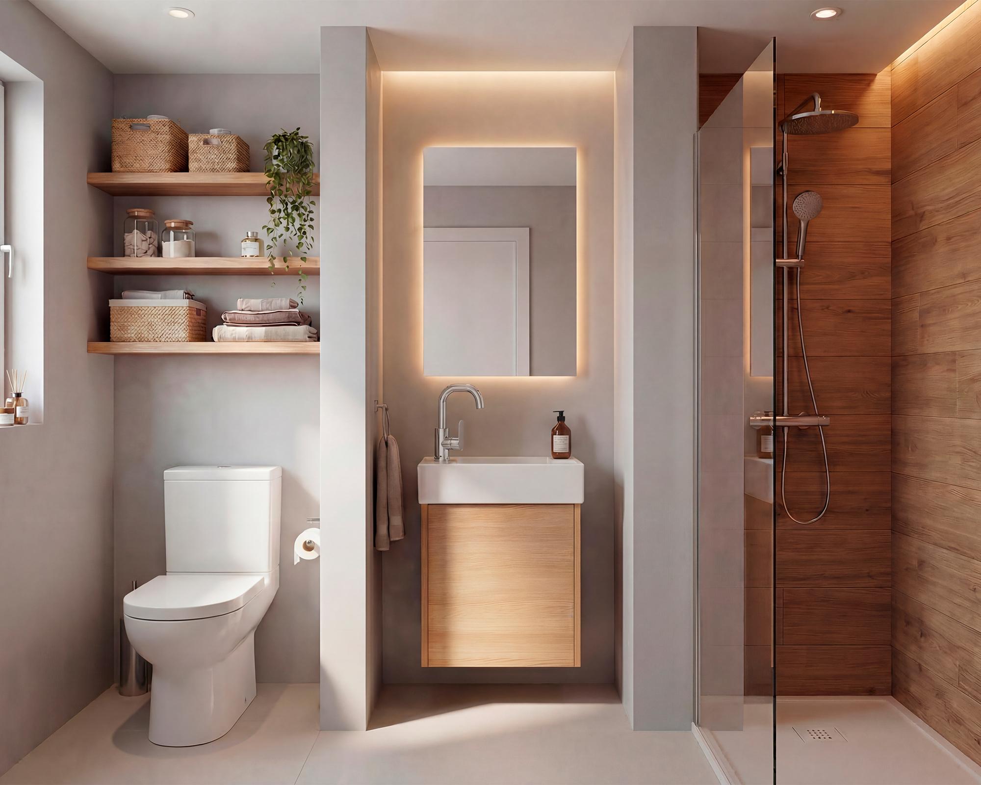 Mueble vanitorio 40,5 cm + espejo Adeline Vessanti.-3