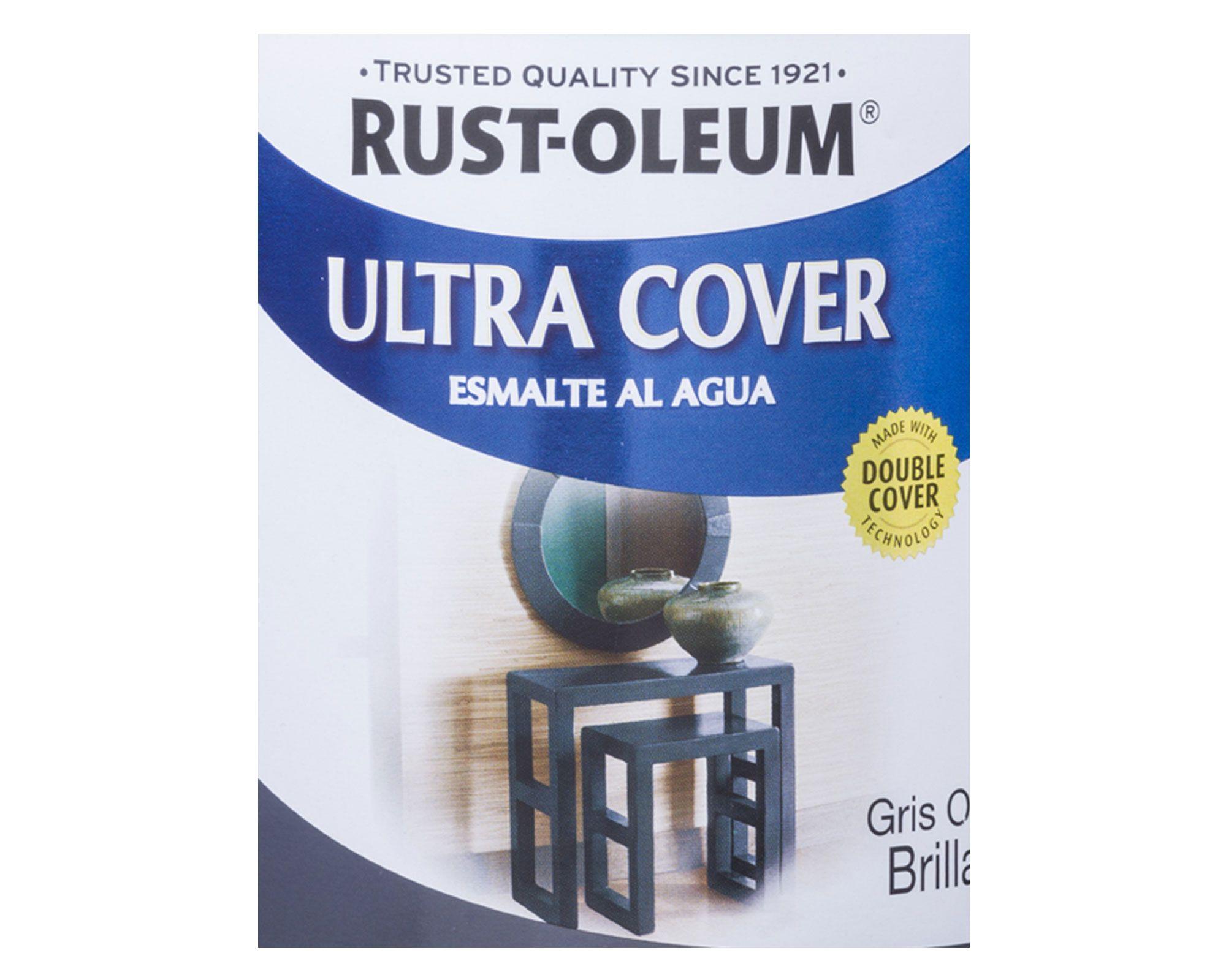 Esmalte al agua 946 ml Ultra cover gris oscuro brillante Rust-Oleum-1