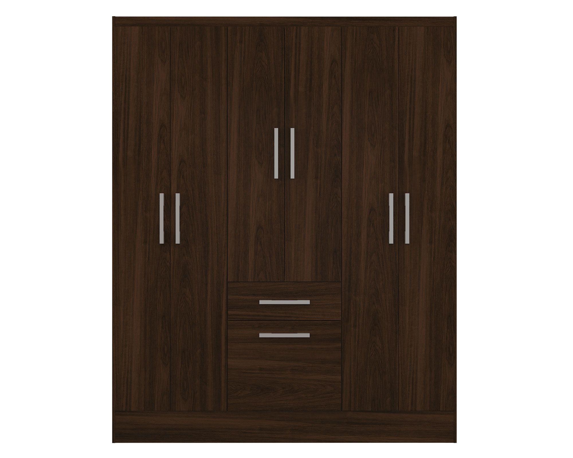 Clóset 6 puertas 1 cajón 1 zapatero tabaco M+Design-0