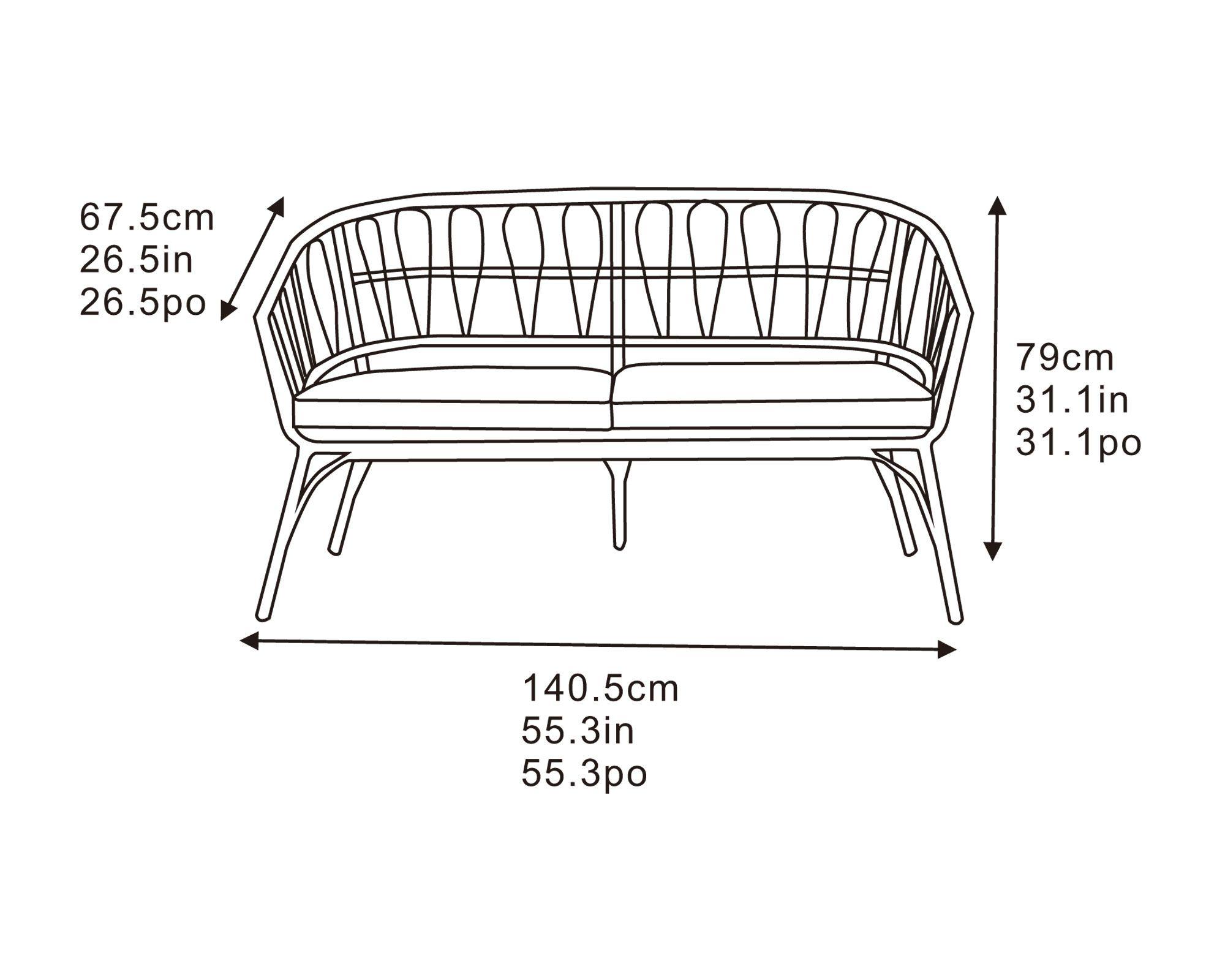 Set terraza 4 personas Savona Outzen.-8