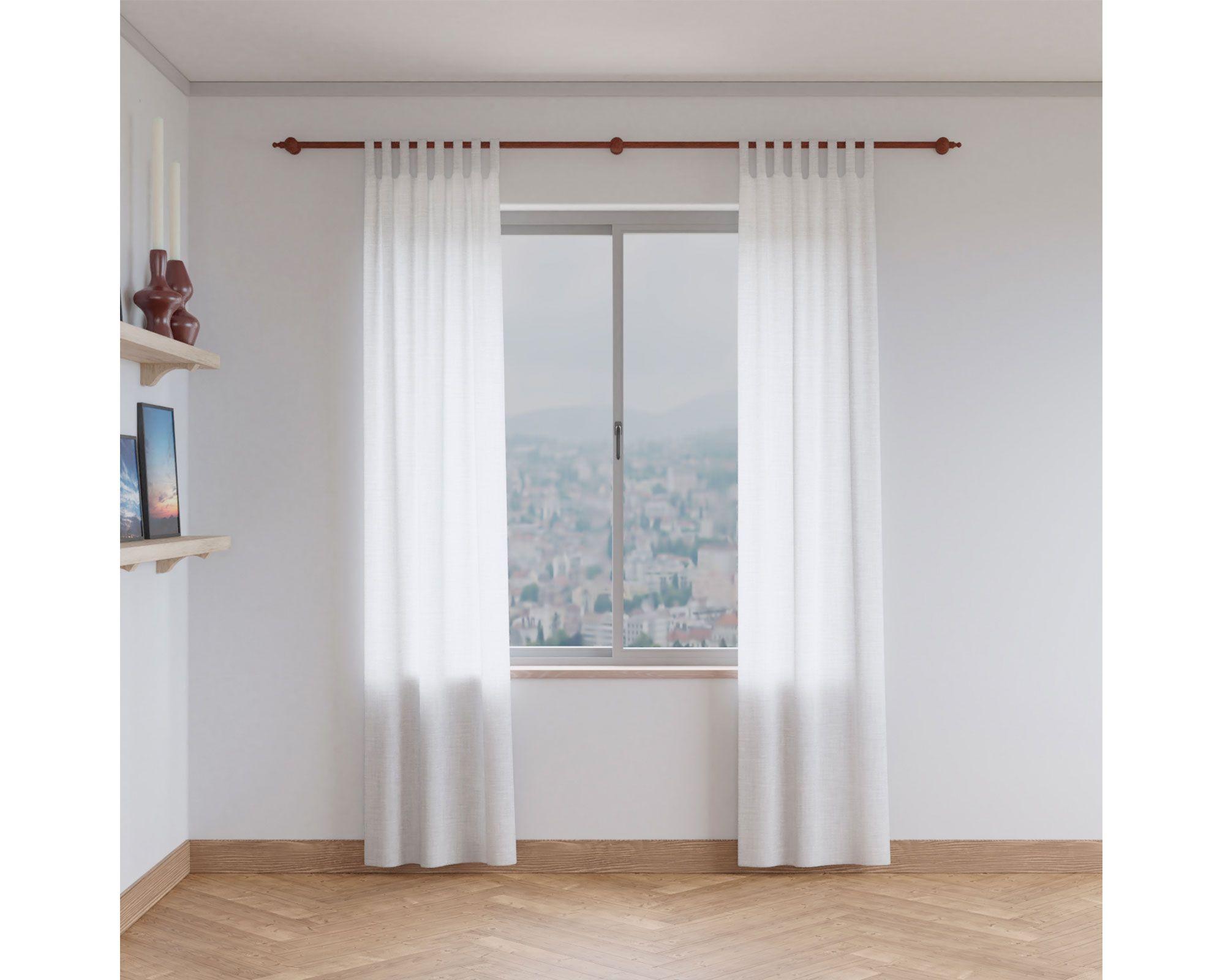 Set barra 1,40 m 22 mm cedro Decor.-2