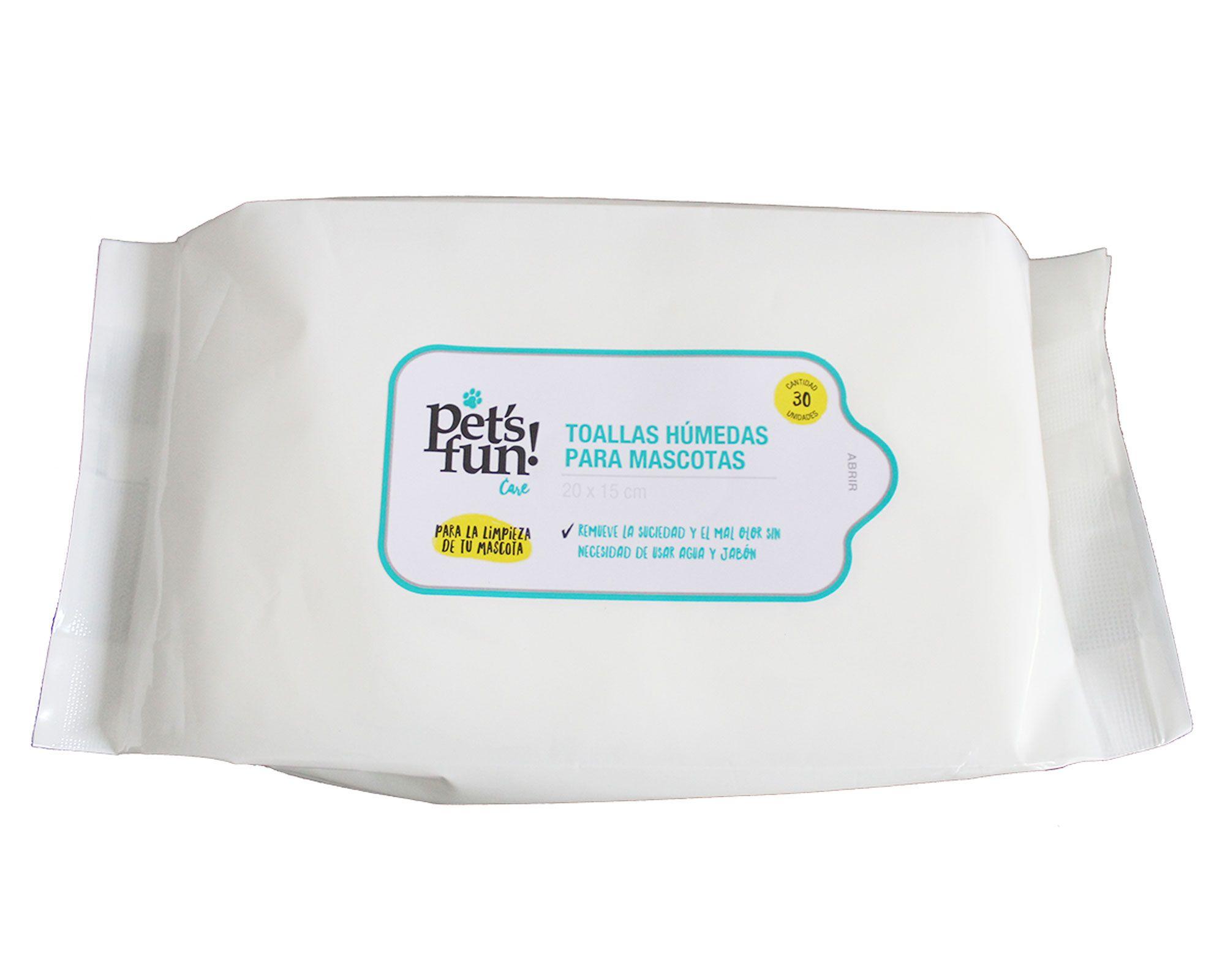 Toallitas húmedas para mascota 30 unidades Pet´s Fun-0