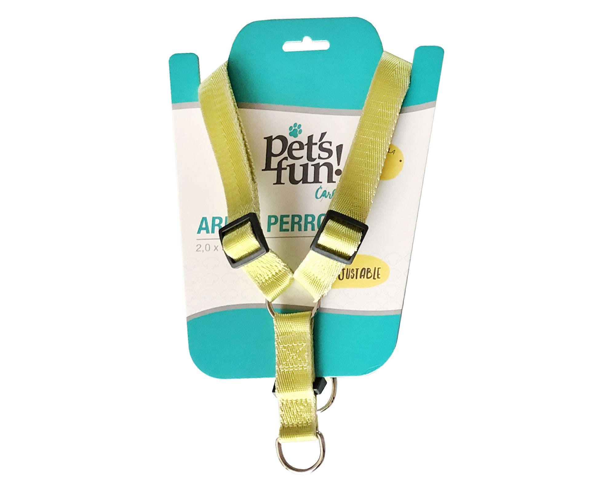 Arnés M amarillo Pet´s fun-1