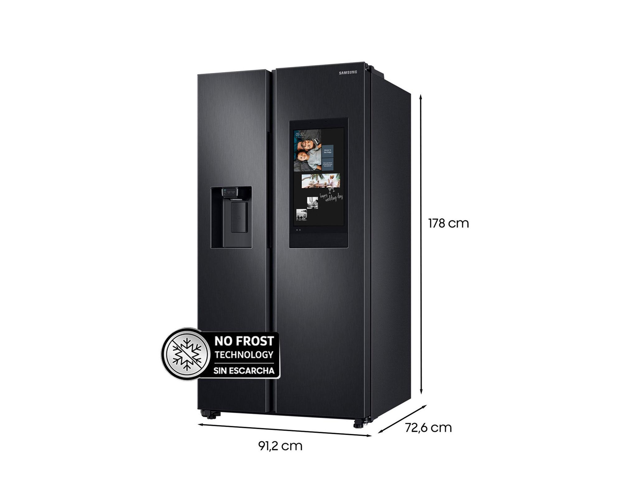 Refrigerador Side by Side Family hub RS58T5561B1/ZS 608 lt negro doi-5