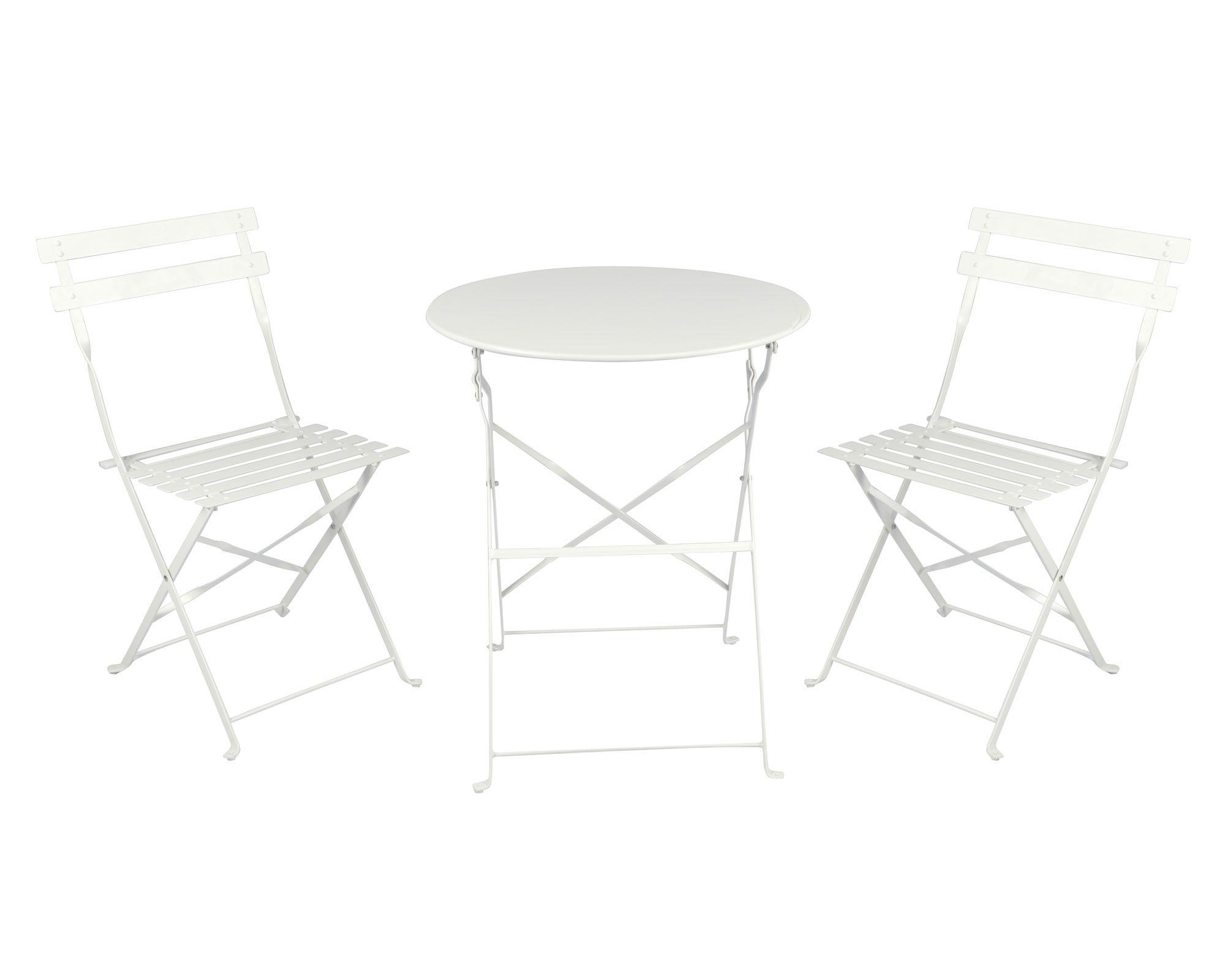 Set terraza 2 personas Melody blanco Outzen.-0