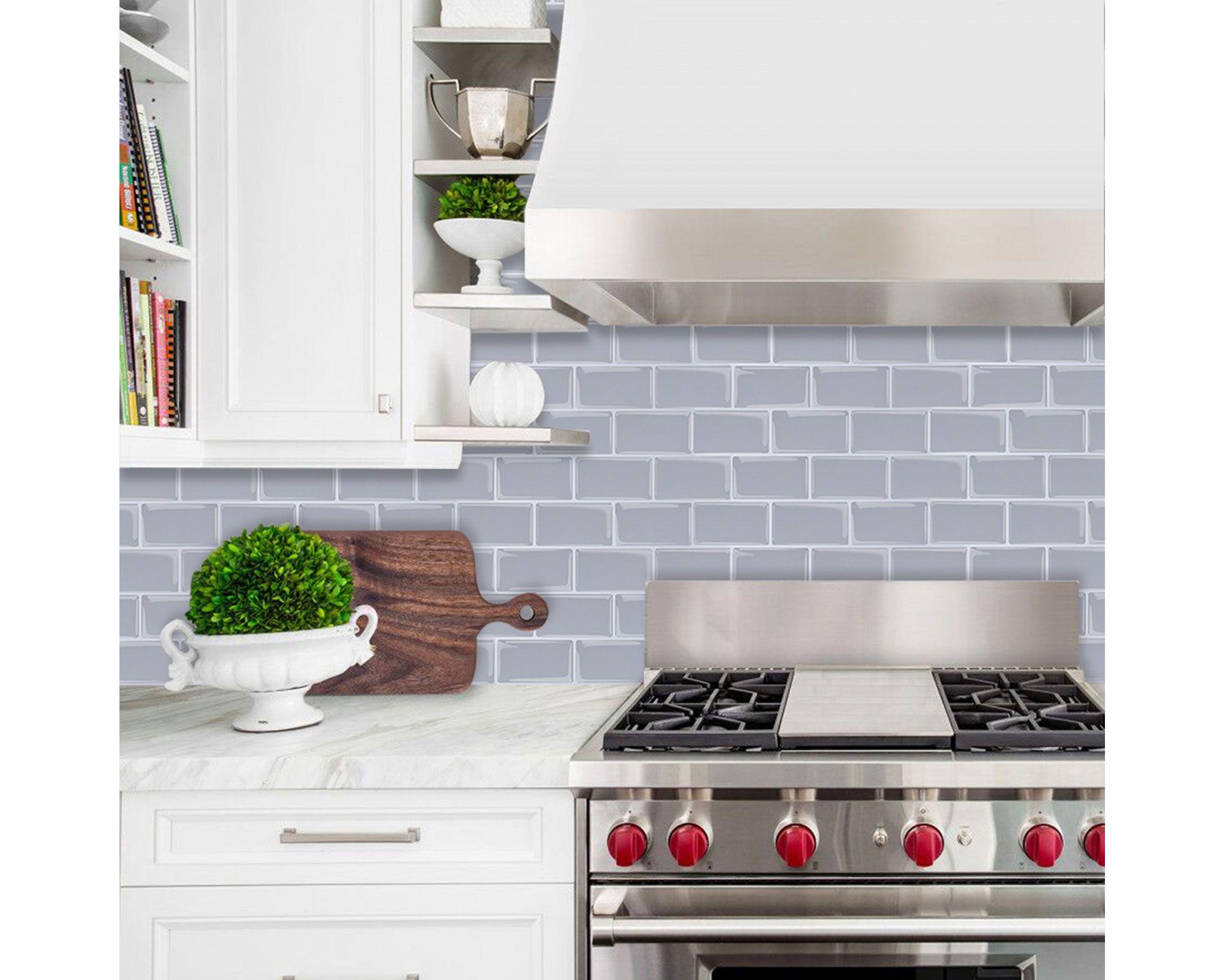 Mosaico autoadhesivo 30x30 cm Brick gris Briketo-2