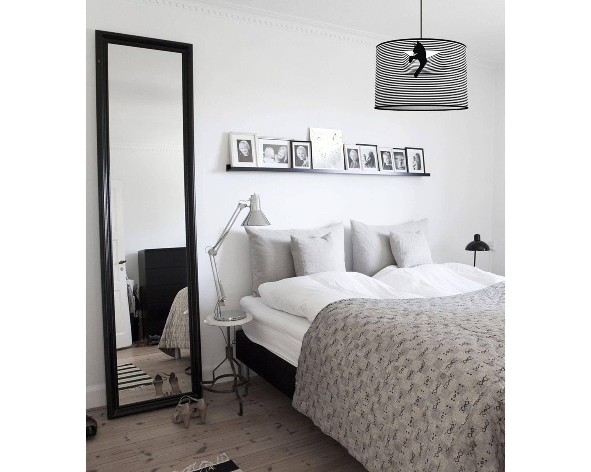 Lámpara colgar 1L E27 gato negro/blanco Concept Lighting-2