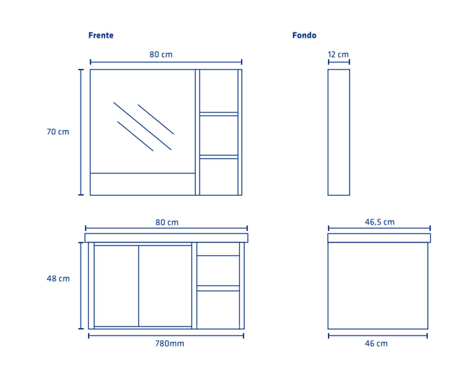 Mueble vanitorio + espejo Gitta Vessanti-3