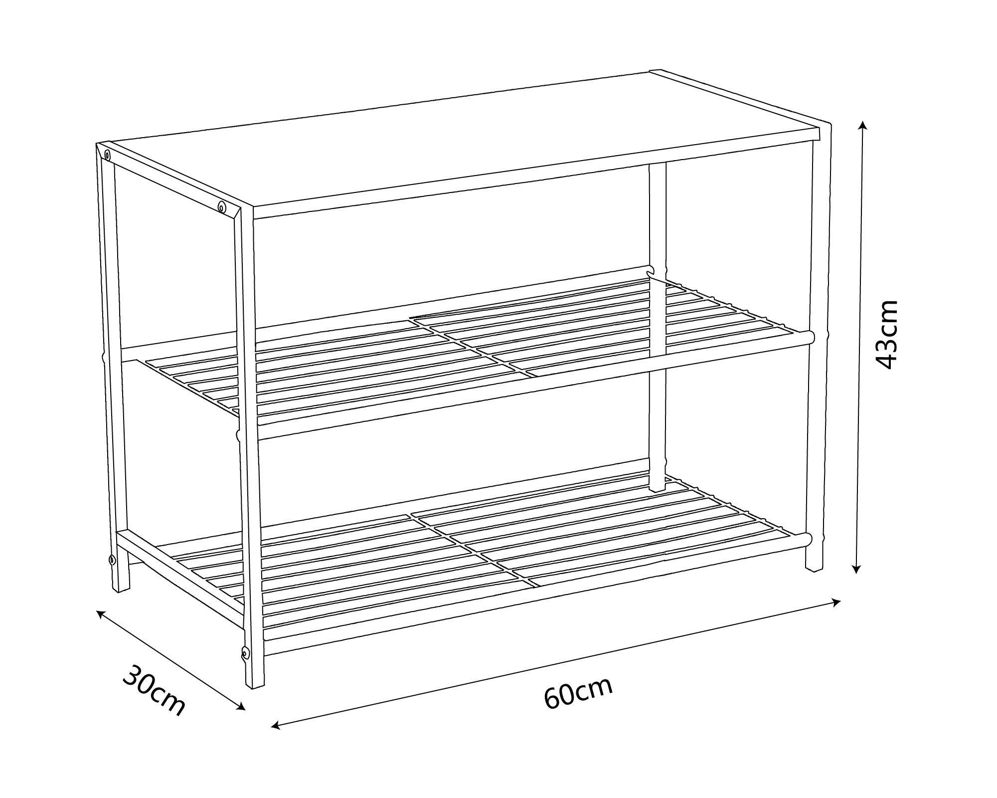 Organizador zapatos 3 niveles Cotidiana-2
