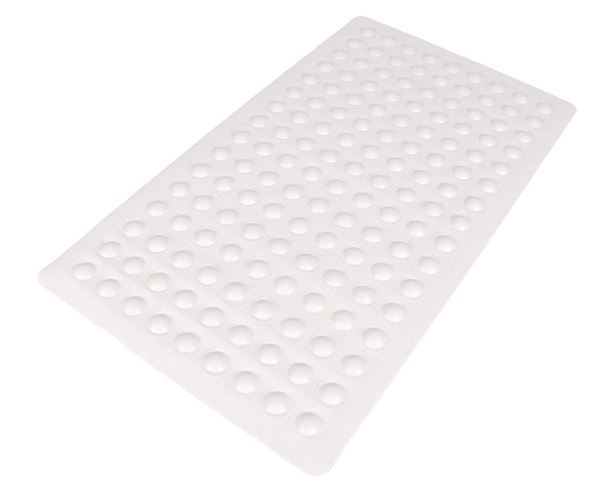 Piso antideslizante 40x70 cm blanco Cotidiana.-0